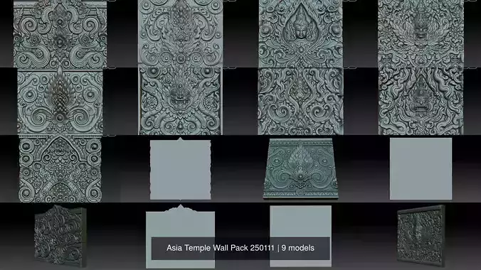 Asia Temple Wall Pack 250111