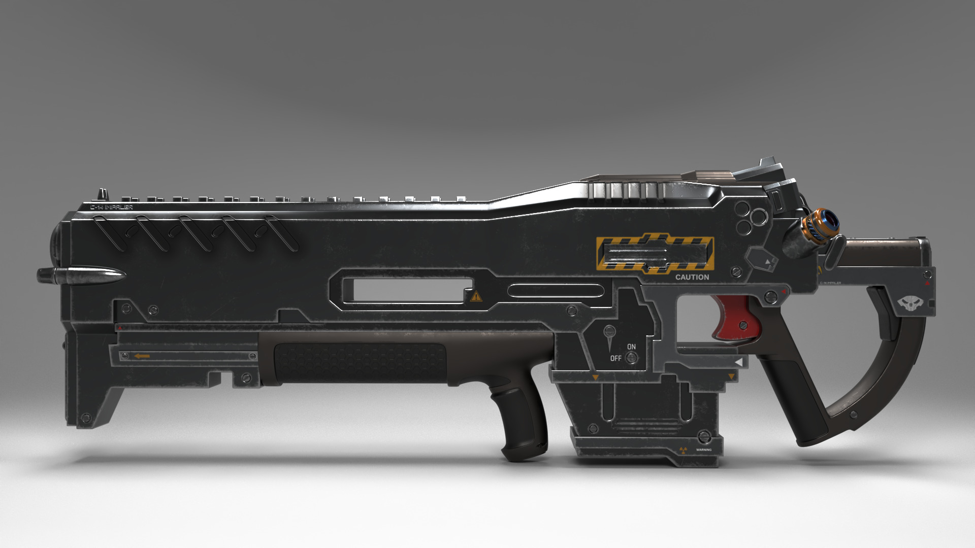 Riffle C-14 Impaler 3D model_2