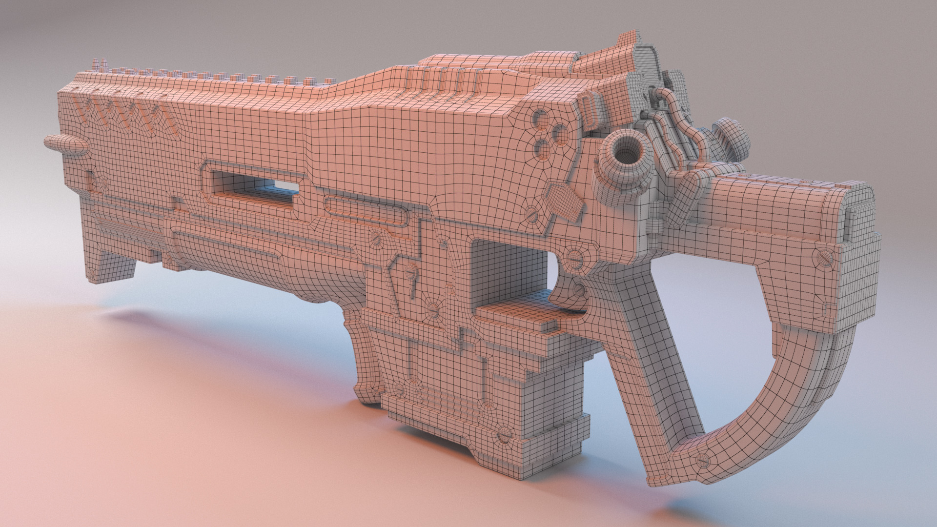 Riffle C-14 Impaler 3D model_6