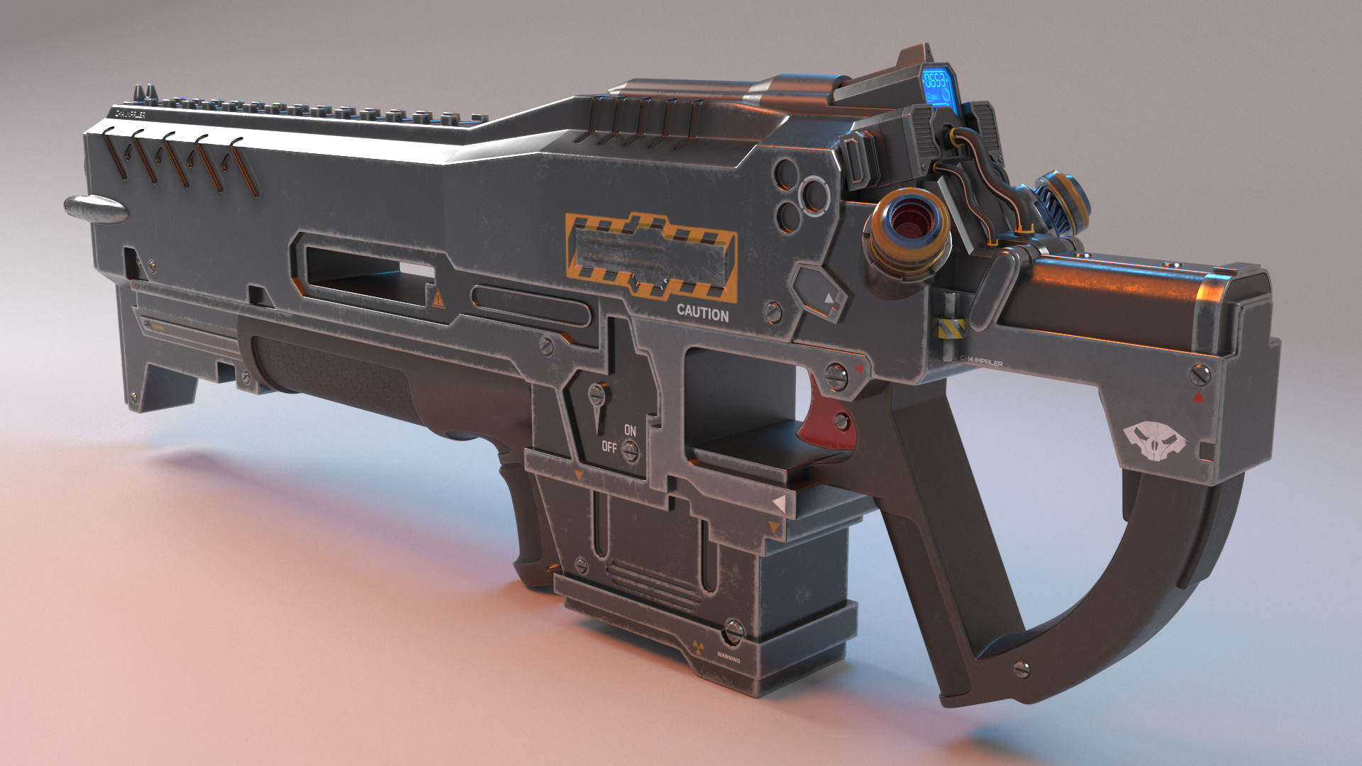 Riffle C-14 Impaler 3D model_1