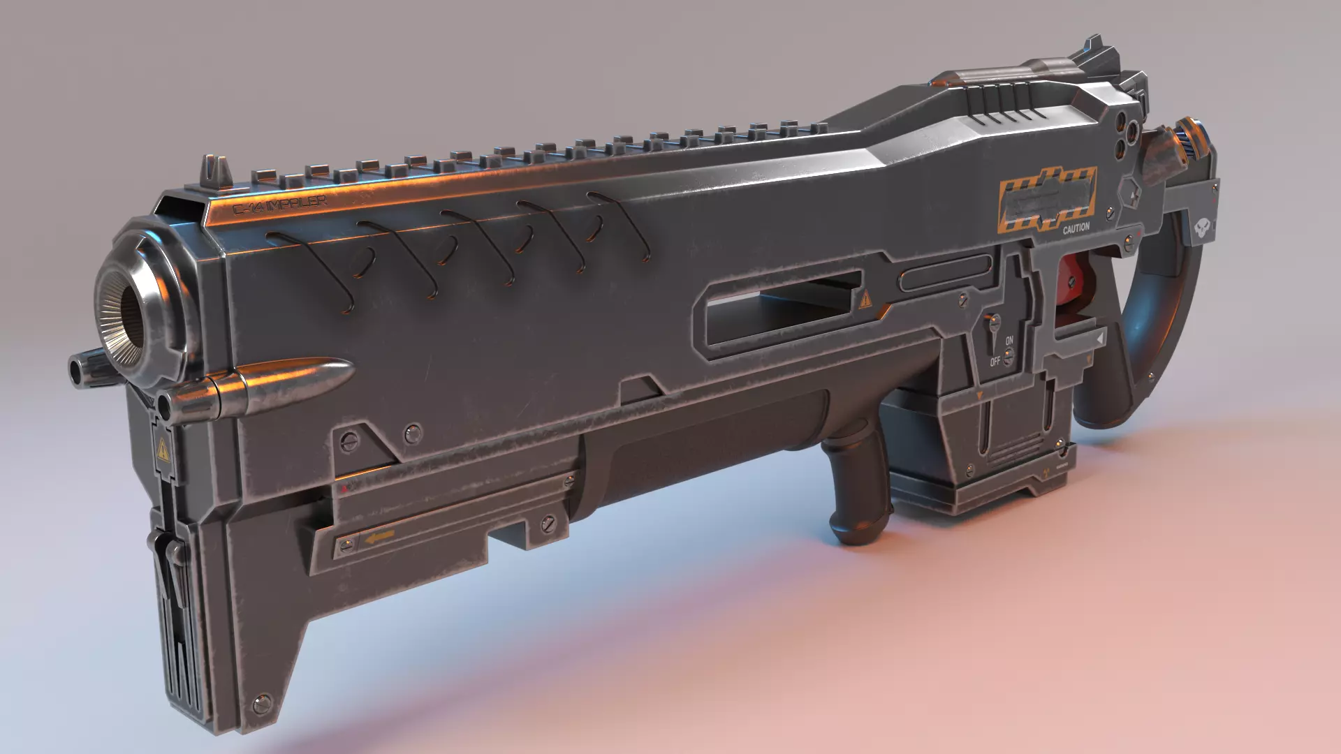 Riffle C-14 Impaler 3D model_0