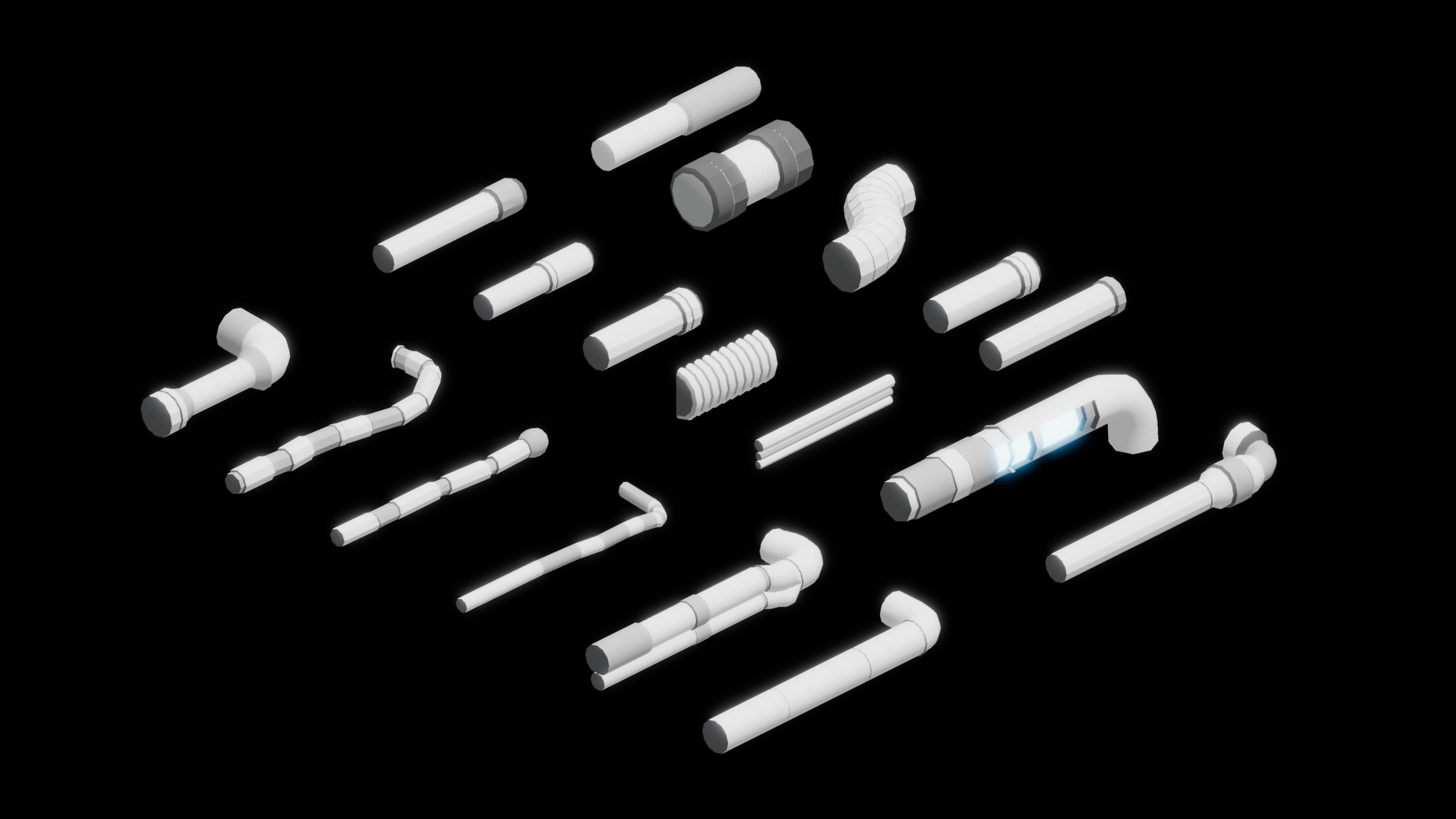 Scifi Station Vol 2 - Stylized Low Poly 3D Art Asset Pack Low-poly 3D model_9