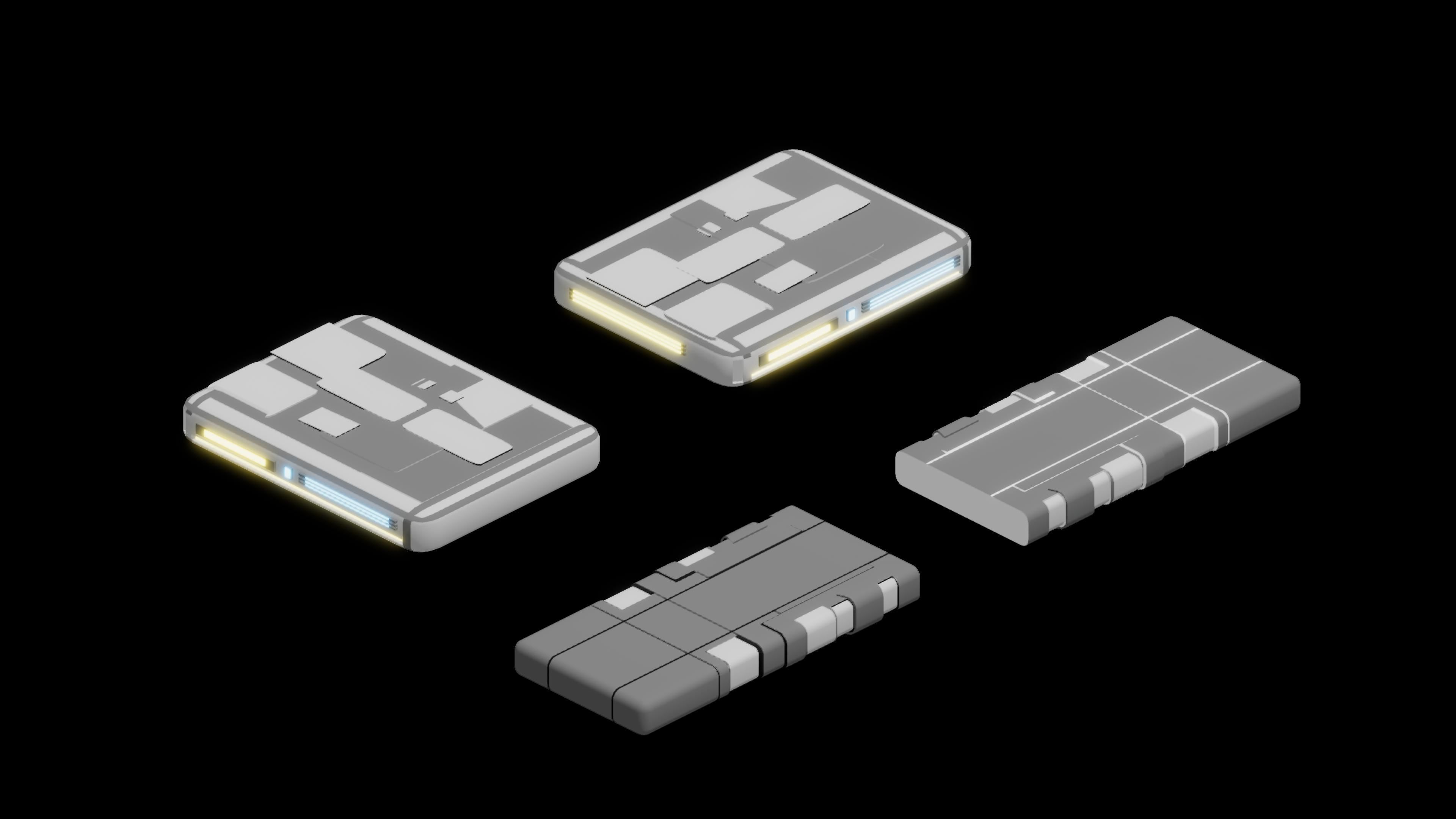 Scifi Station Vol 2 - Stylized Low Poly 3D Art Asset Pack Low-poly 3D model_13