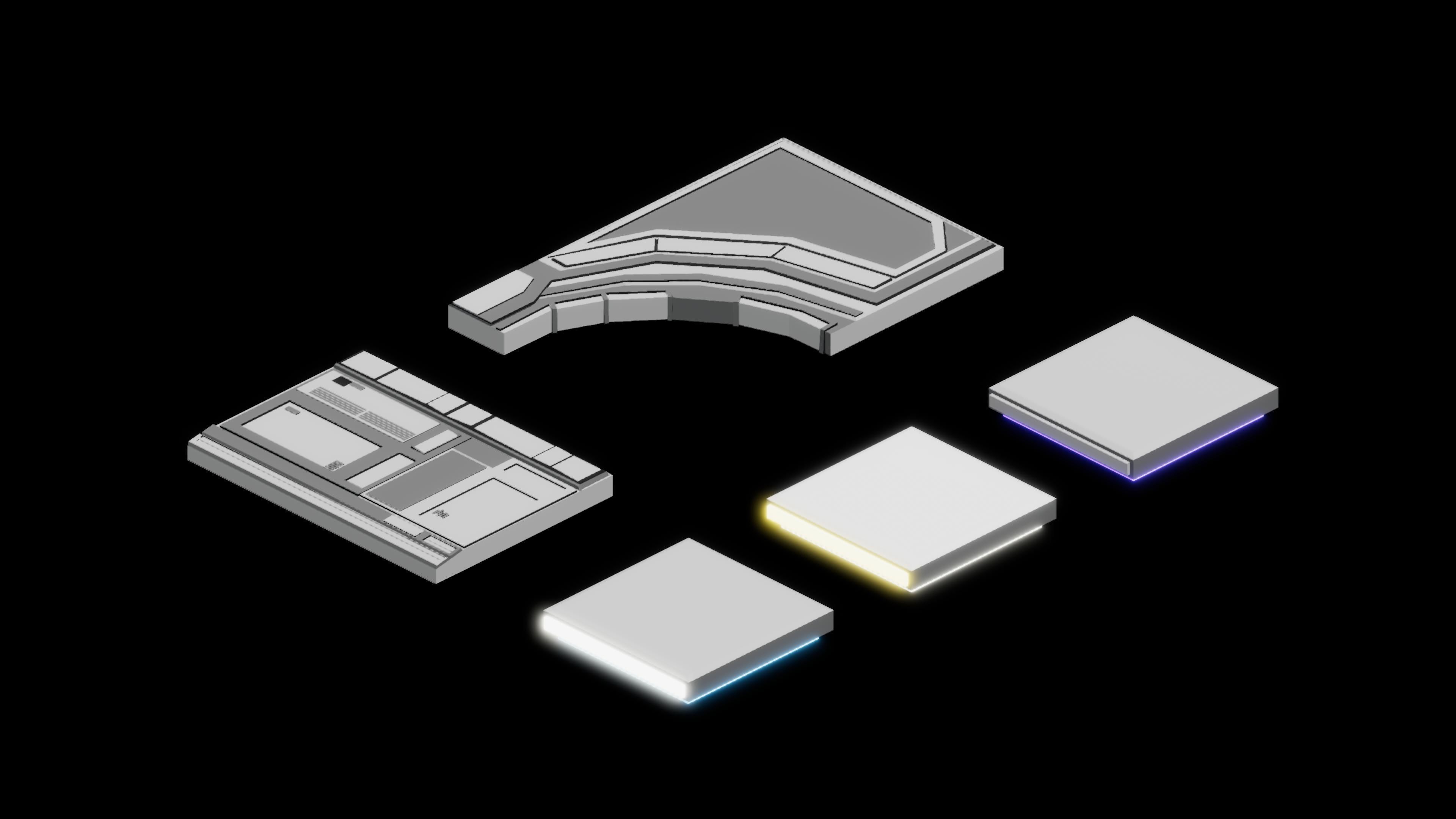 Scifi Station Vol 2 - Stylized Low Poly 3D Art Asset Pack Low-poly 3D model_12