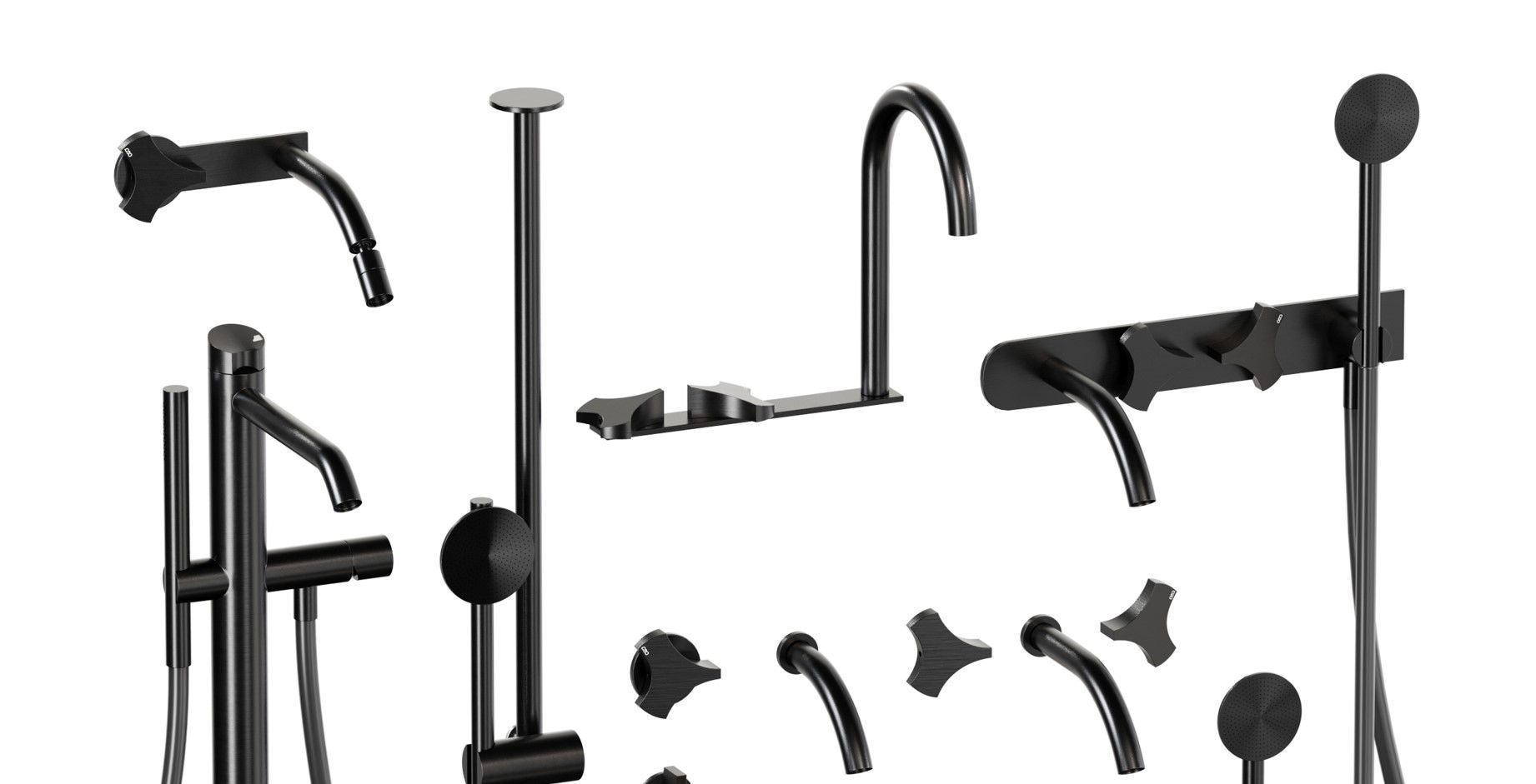 Ziqq Taps For Washbasin  Bidet Low-poly 3D model_6