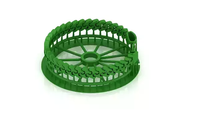 9MM SPIRAL 3D New CUBAN BRACELET OR CHAIN OR NECKLACE  3D print model