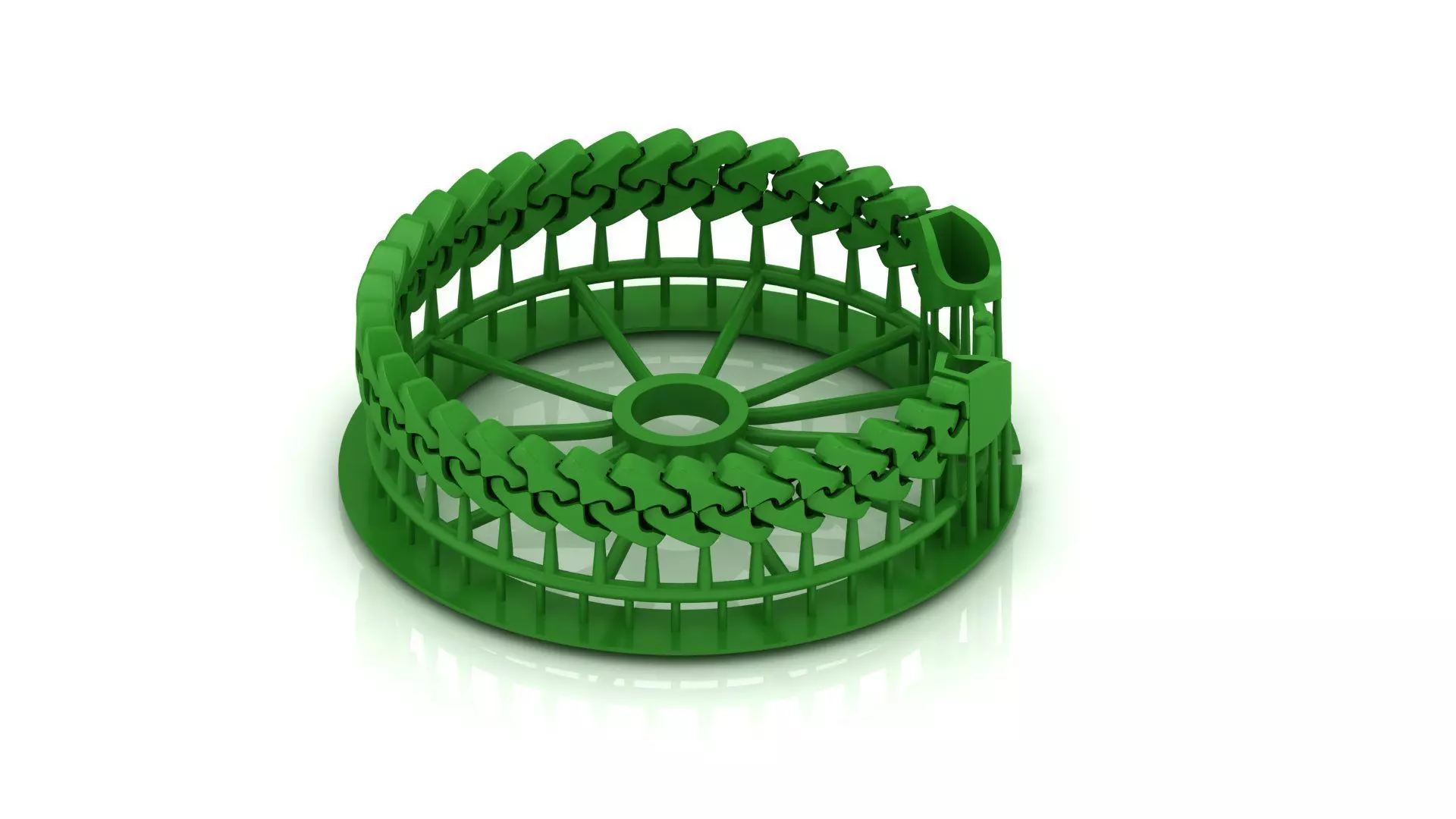 10 MM SPIRAL 3D New CUBAN BRACELET OR CHAIN OR NECKLACE 3D print model_0
