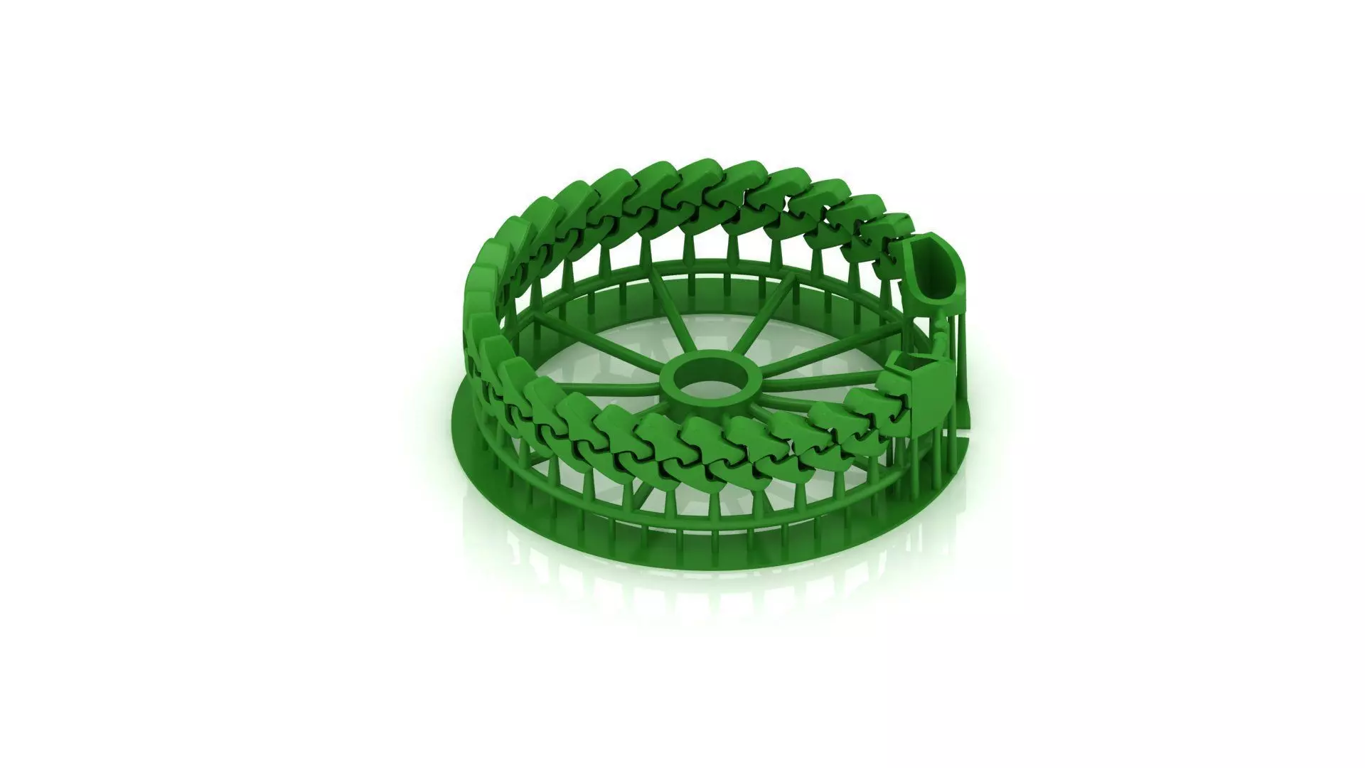 11 MM SPIRAL 3D New CUBAN BRACELET OR CHAIN OR NECKLACE  3D print model_0