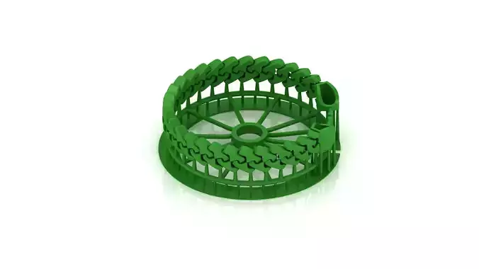 11 MM SPIRAL 3D New CUBAN BRACELET OR CHAIN OR NECKLACE  3D print model