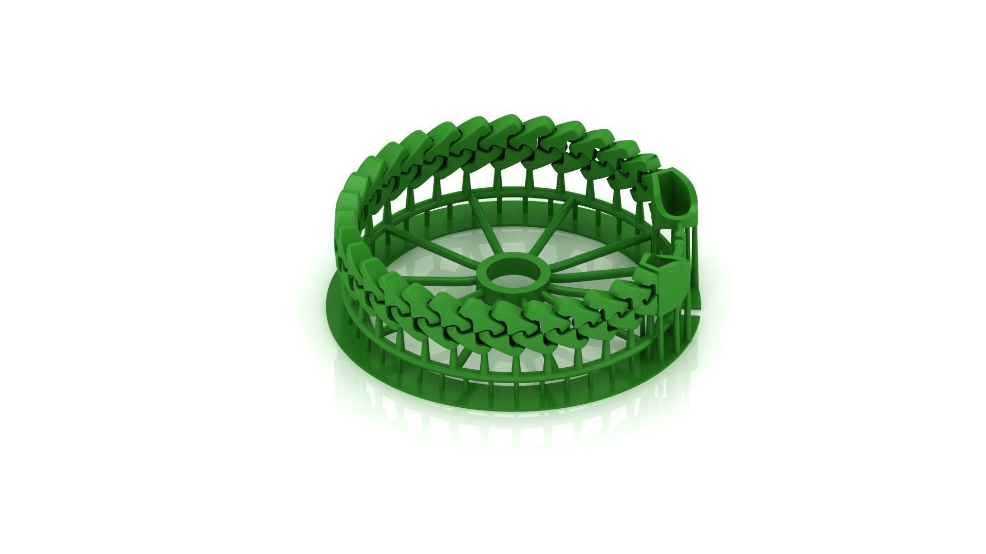 7 SIZE SET  SPIRAL 3D New CUBAN BRACELET OR CHAIN OR NECKLACE  3D Model Collection_2