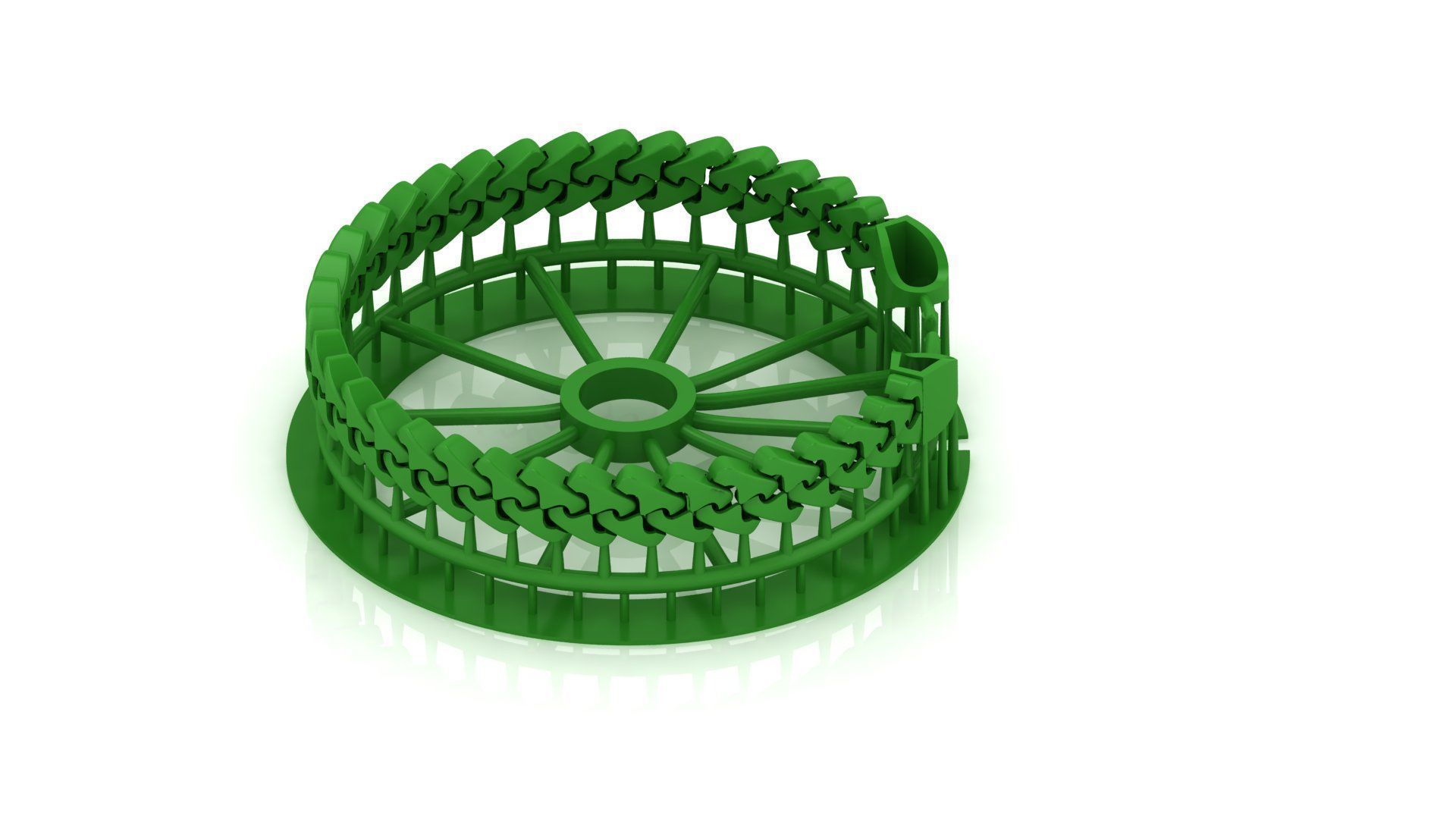 7 SIZE SET  SPIRAL 3D New CUBAN BRACELET OR CHAIN OR NECKLACE  3D Model Collection_7