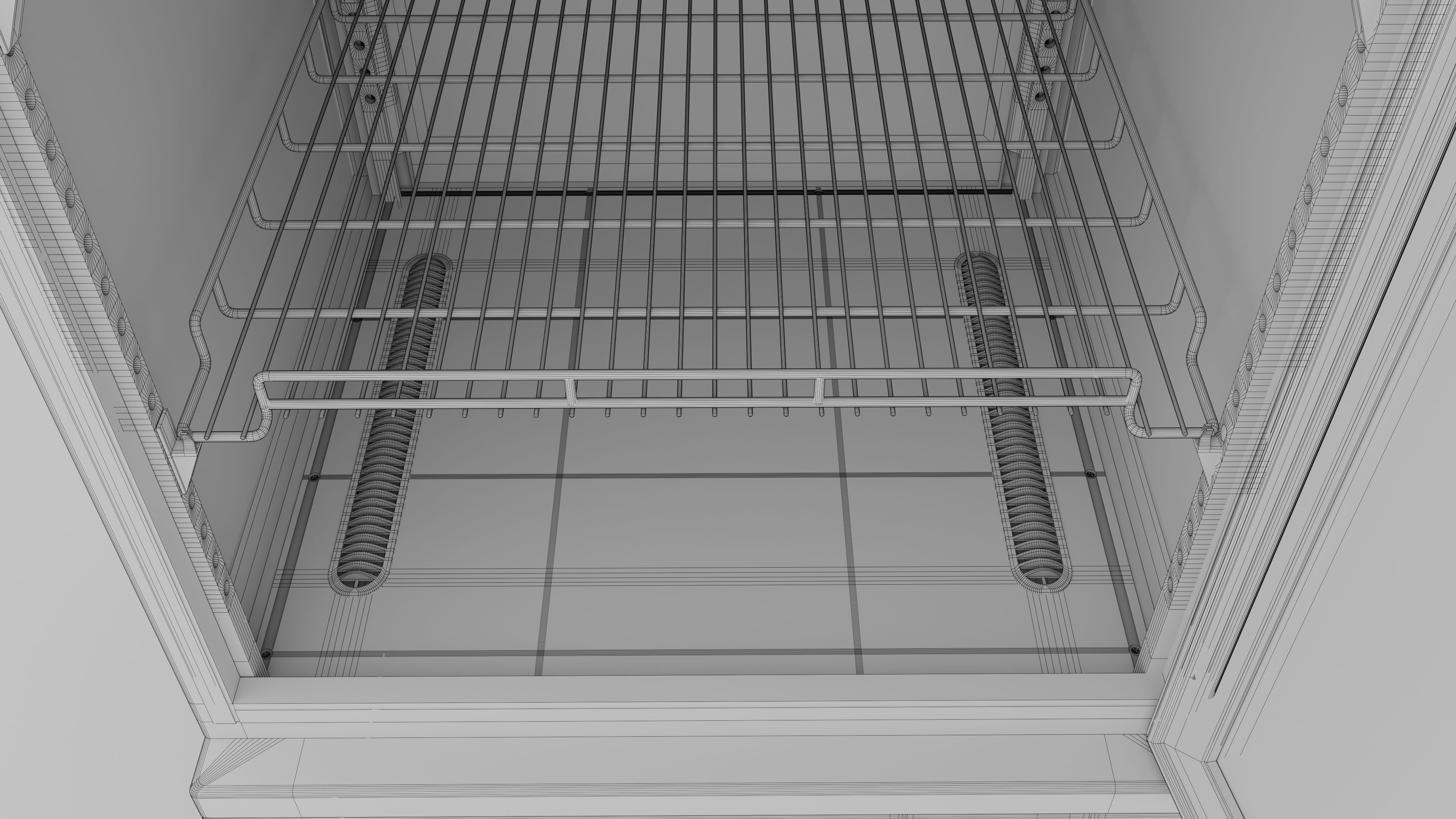 Single Door Showcase Fridge 3D model_15