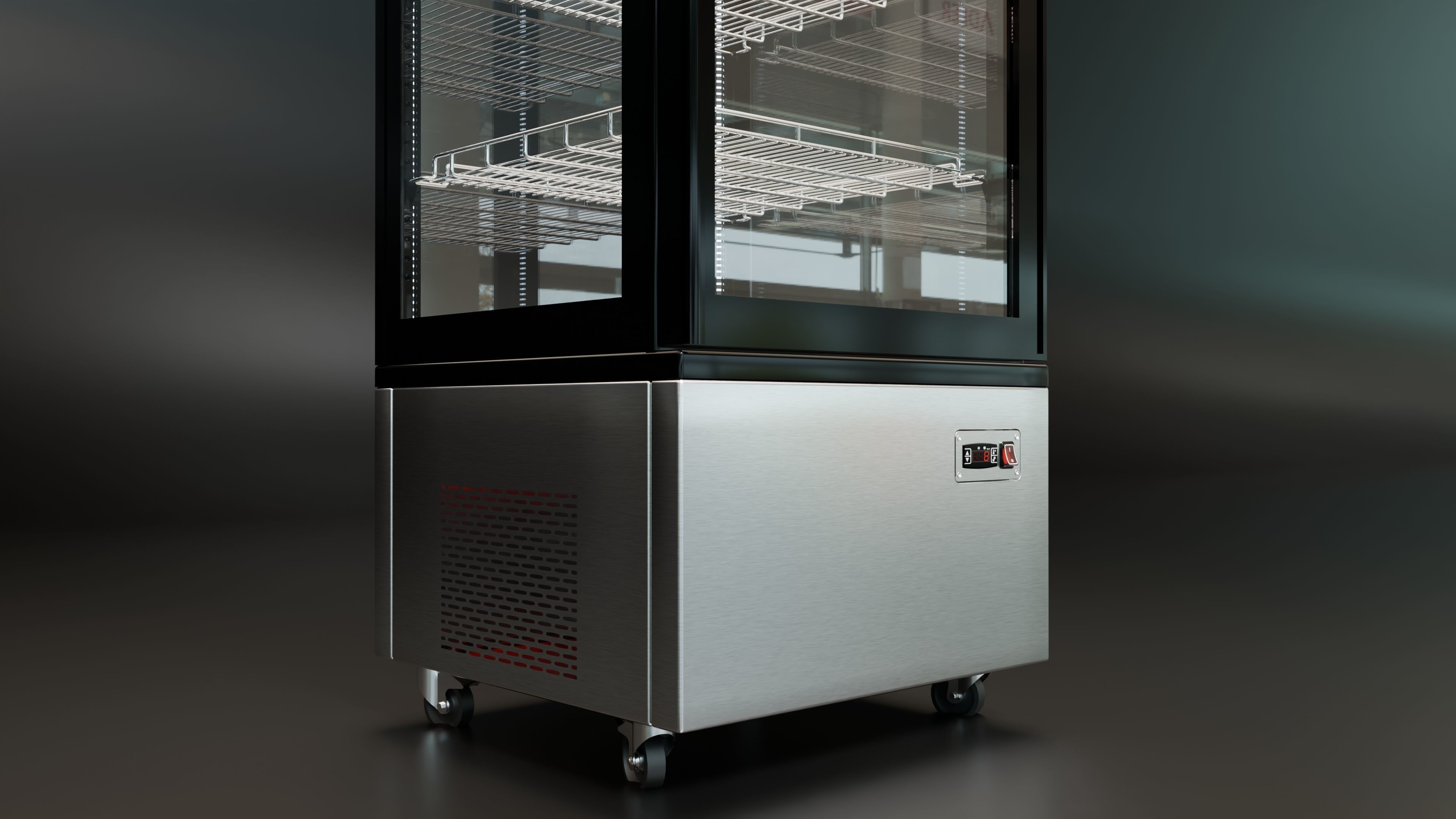 Single Door Showcase Fridge 3D model_5