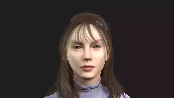 High Quality 3D Girl Model Ideal for Games Animations