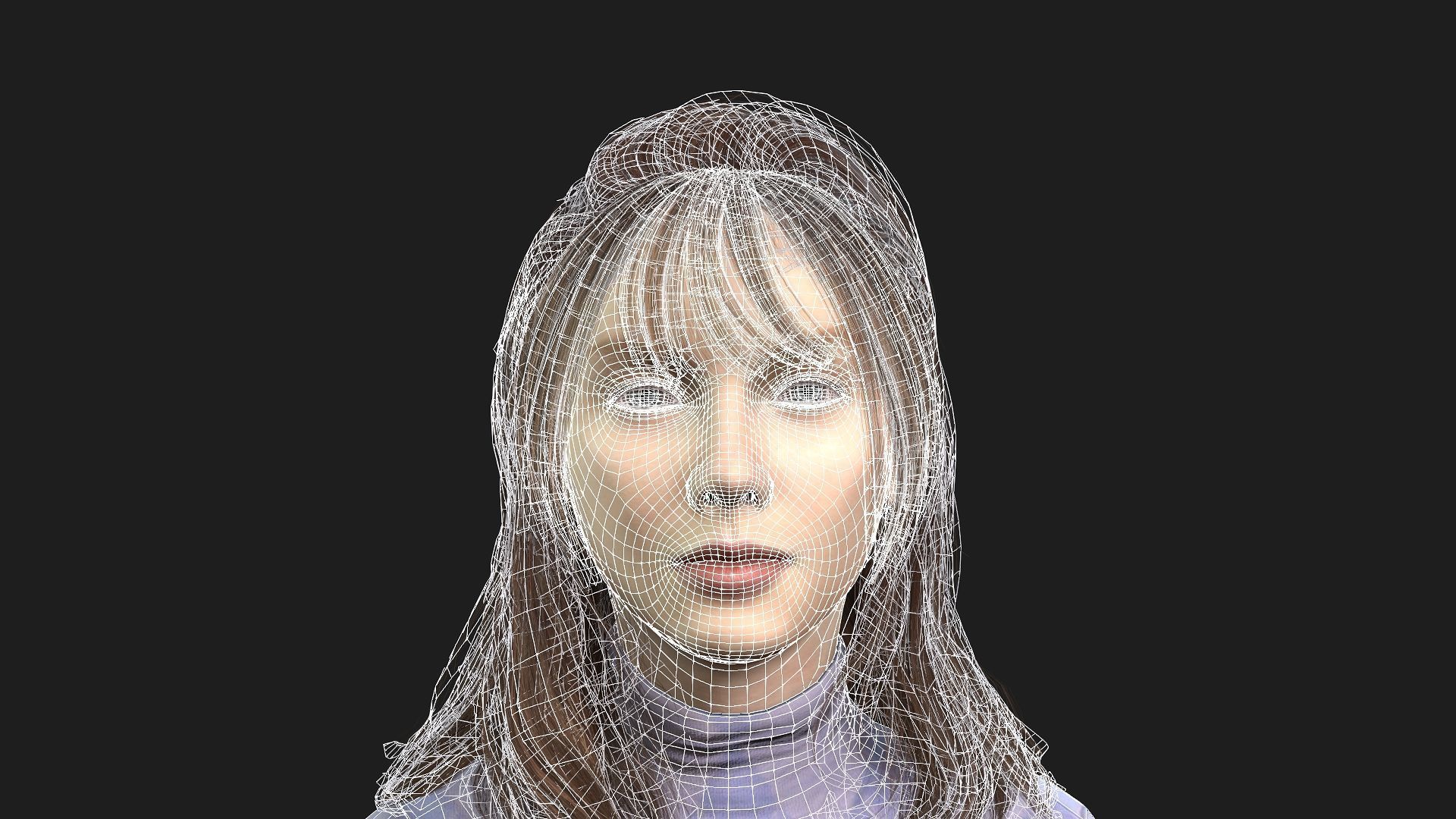 High Quality 3D Girl Model Ideal for Games Animations 3D model_17