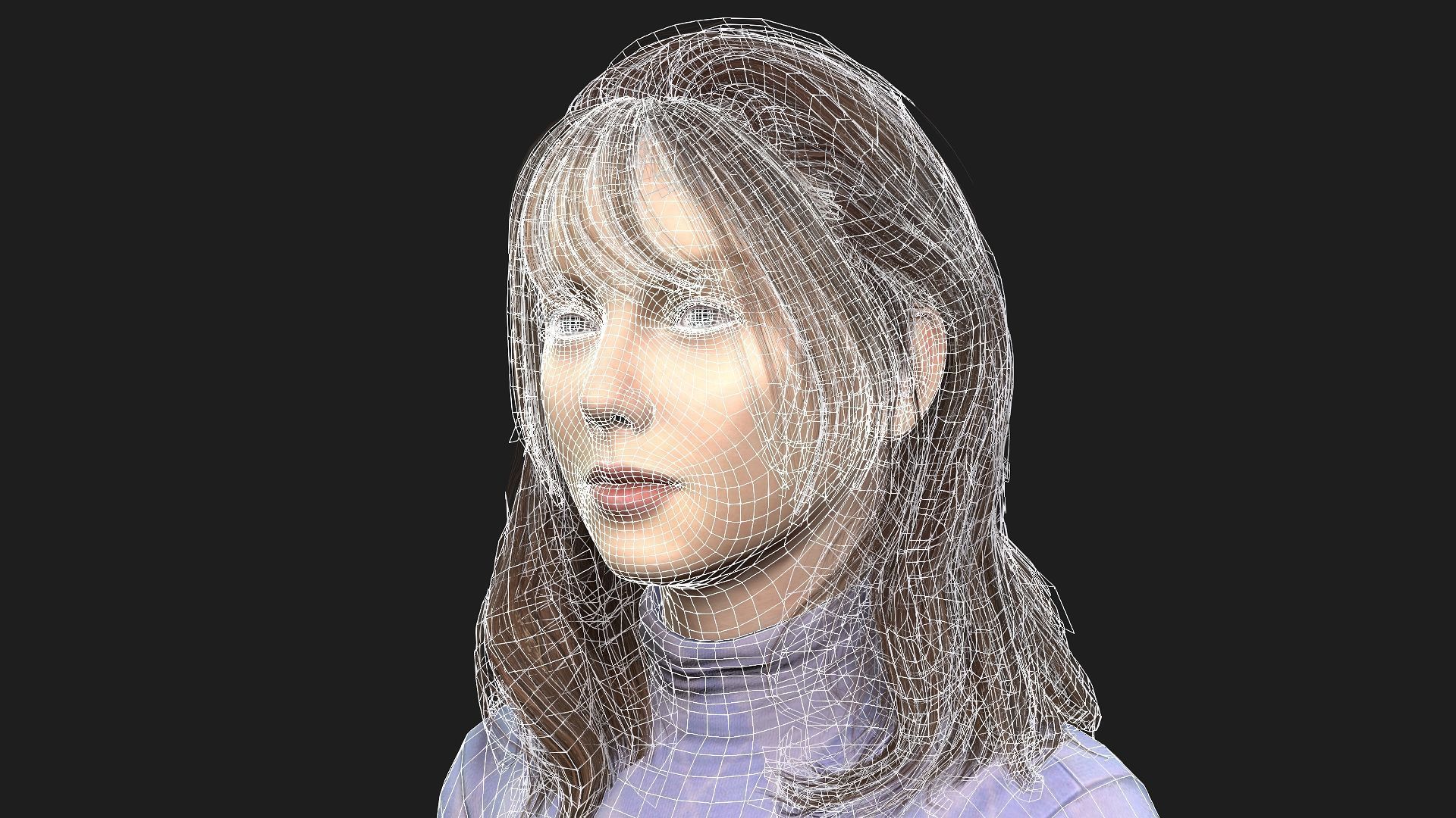 High Quality 3D Girl Model Ideal for Games Animations 3D model_18