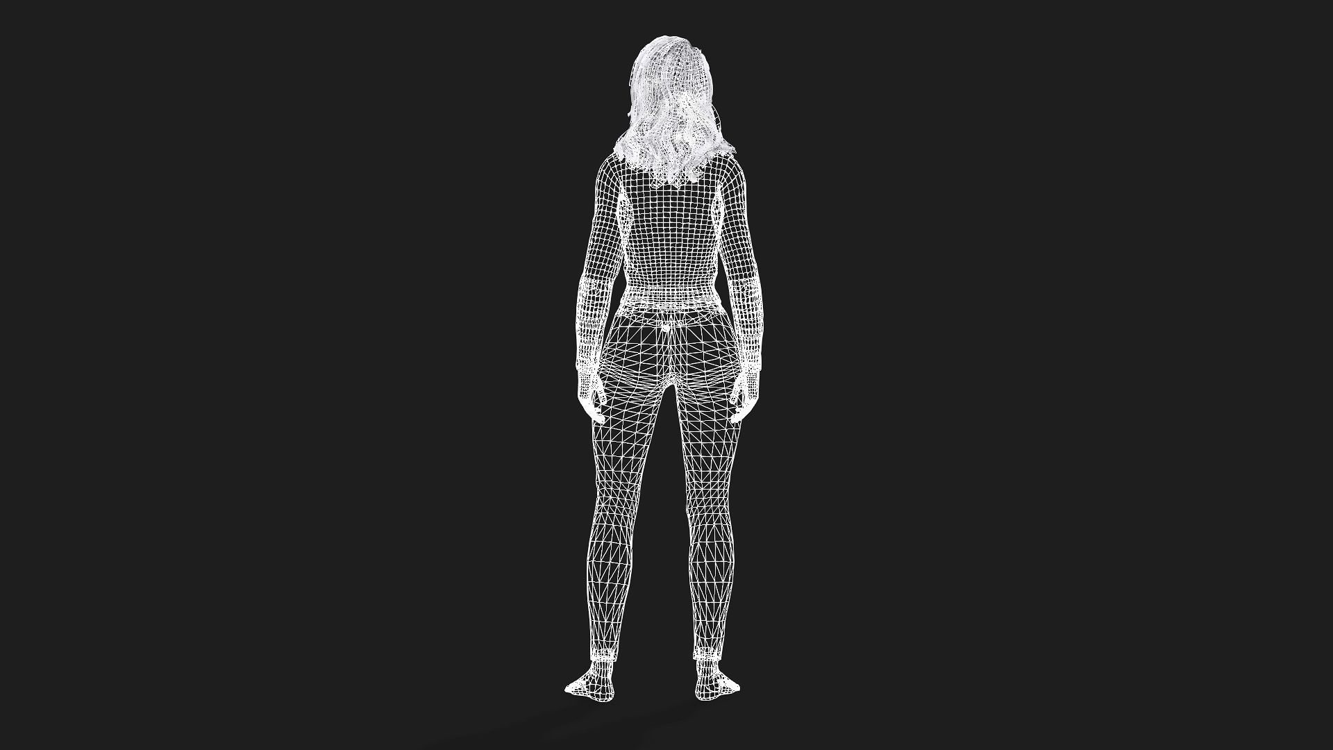 High Quality 3D Girl Model Ideal for Games Animations 3D model_11