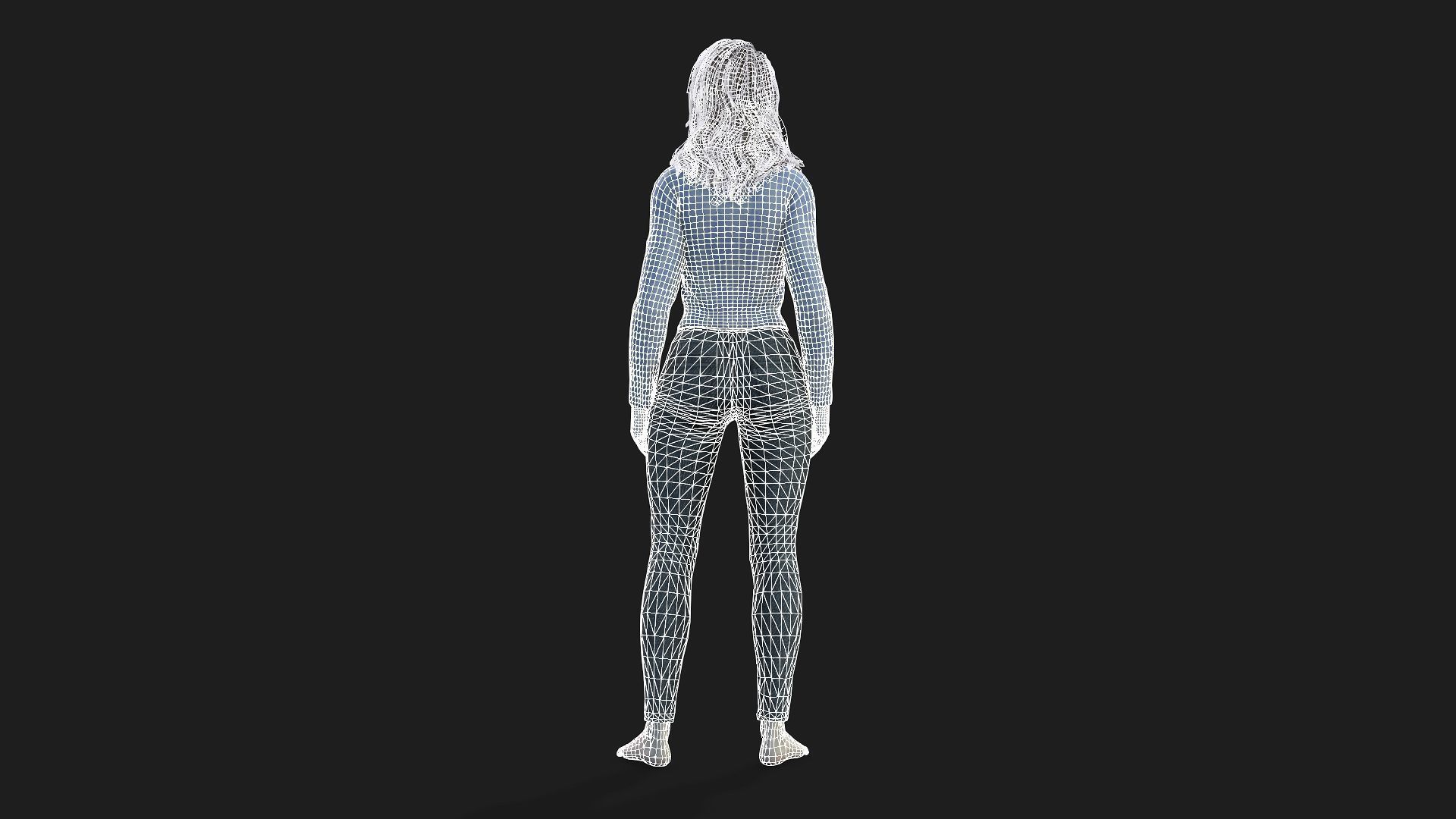 High Quality 3D Girl Model Ideal for Games Animations 3D model_15