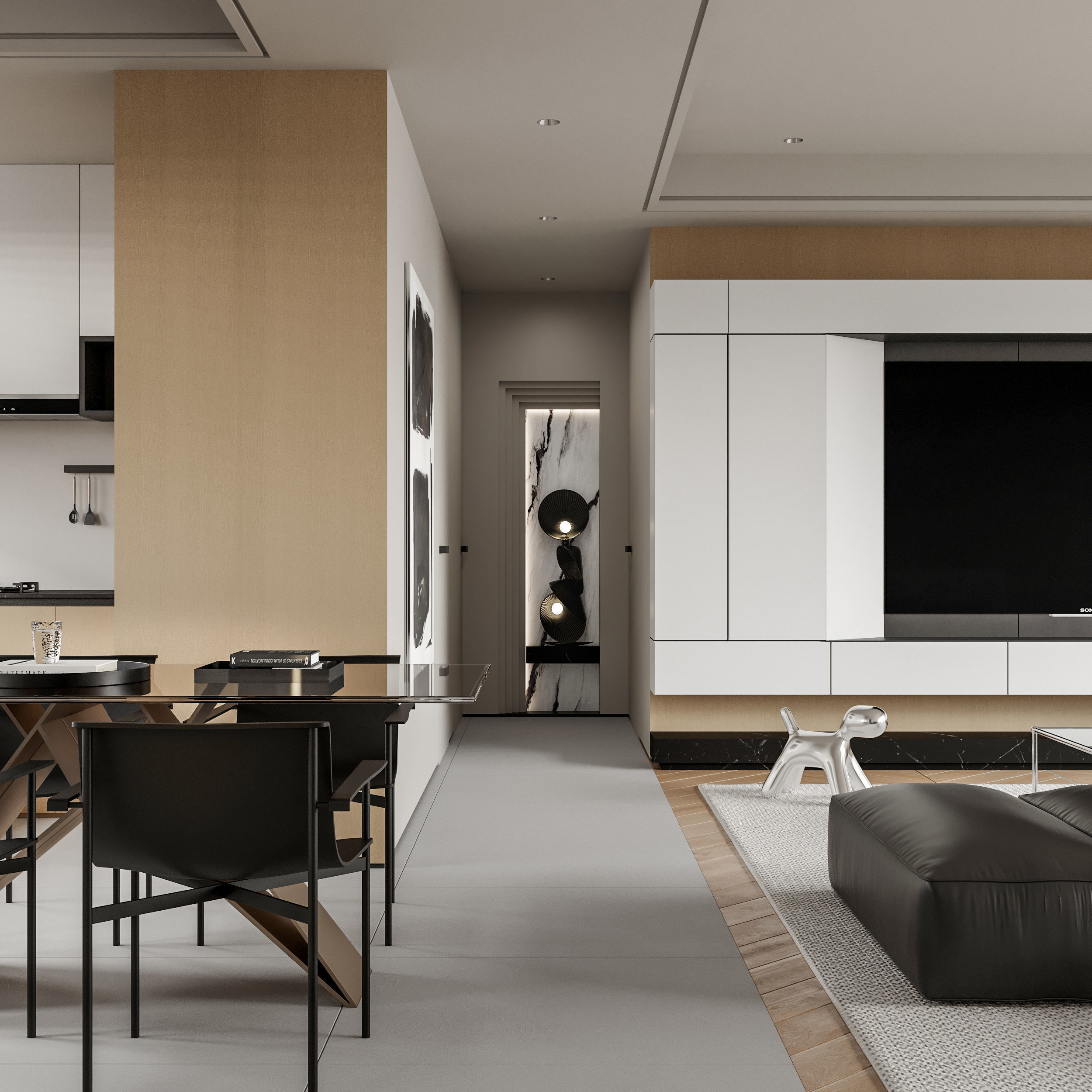 apartment interior scenes     3D model_3