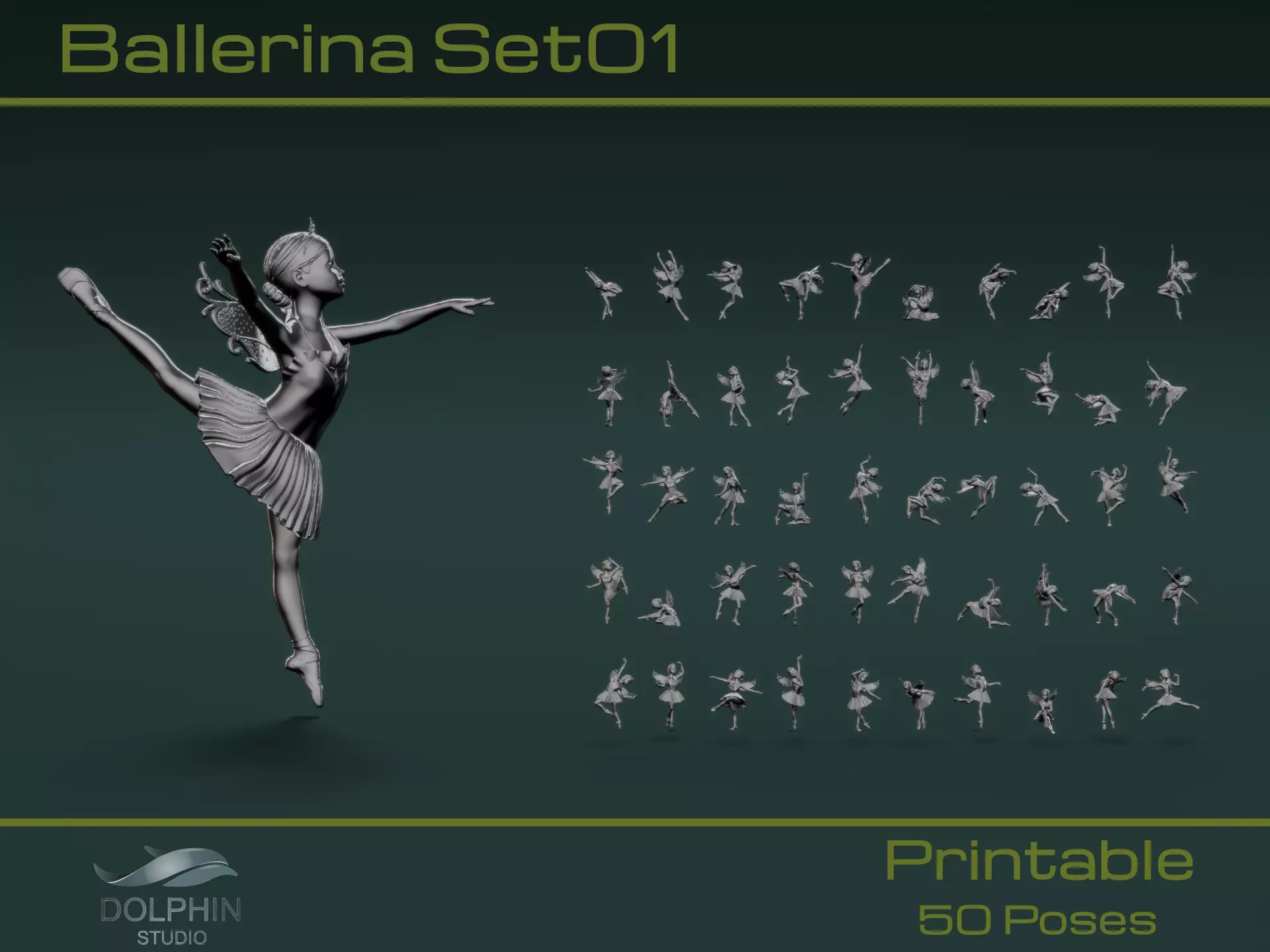 Ballerina Set01 3D model_0