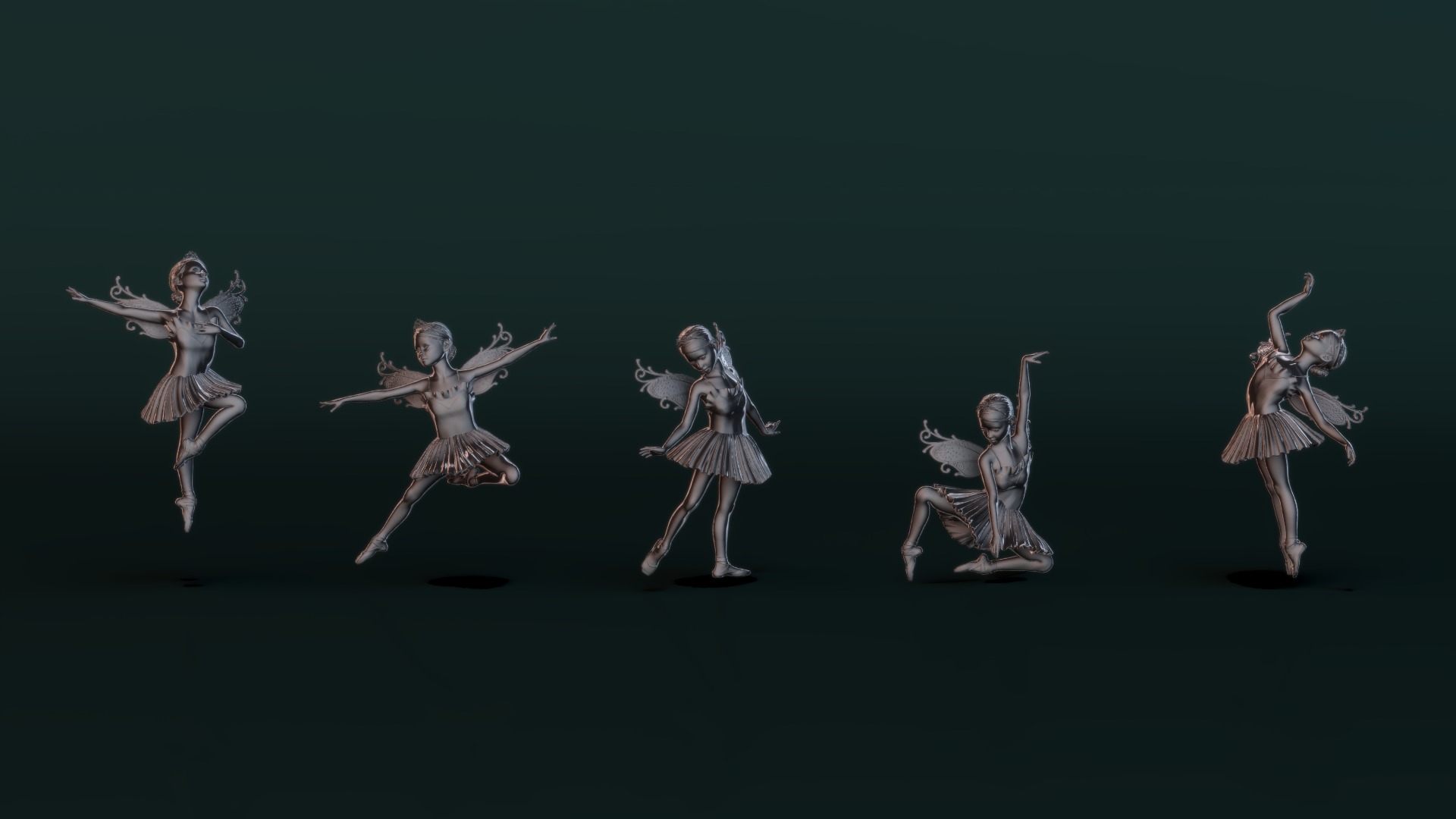 Ballerina Set01 3D model_5