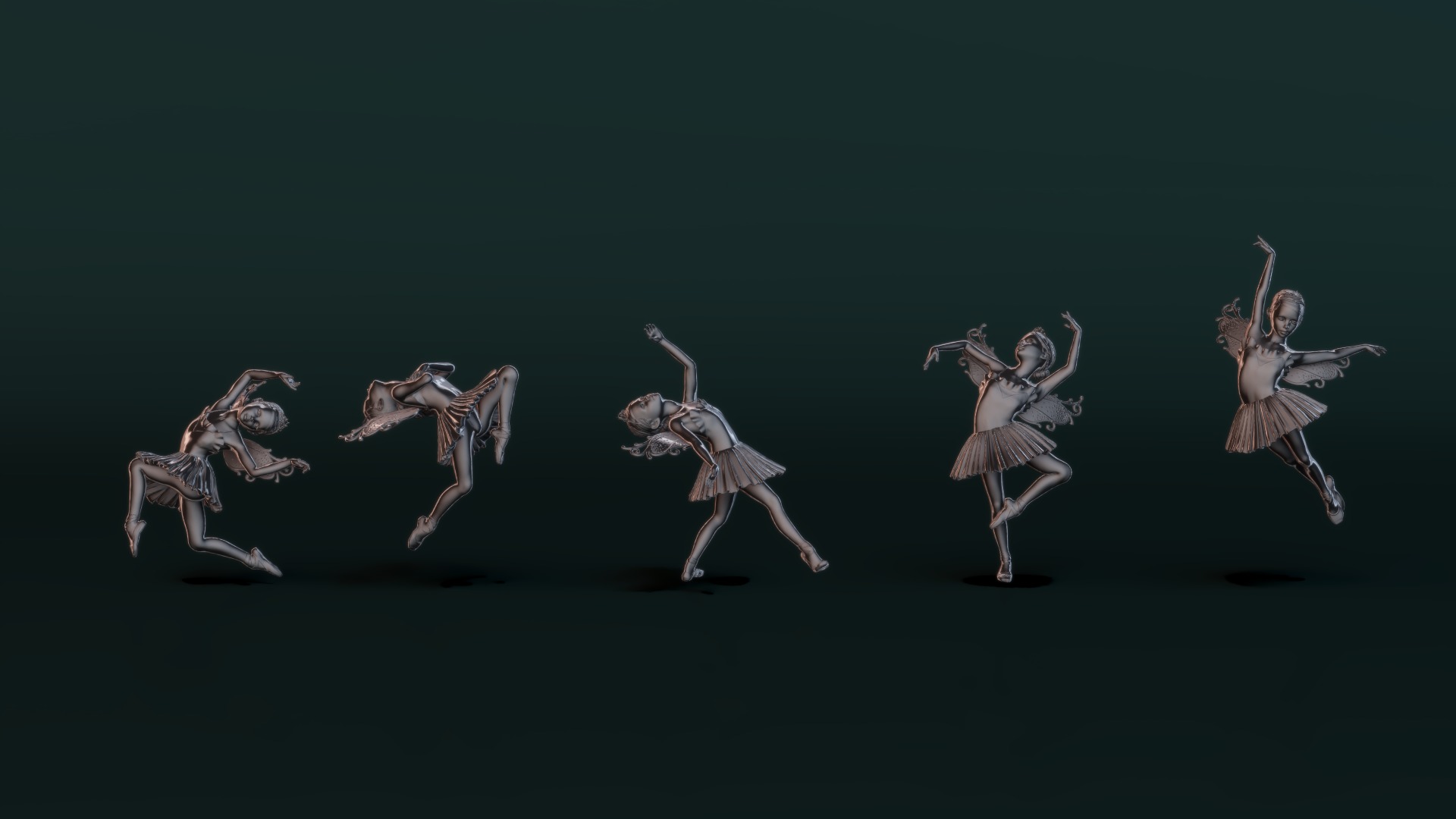 Ballerina Set01 3D model_6