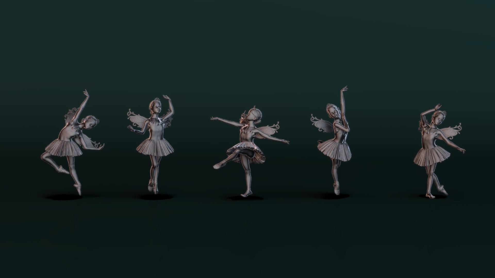Ballerina Set01 3D model_9