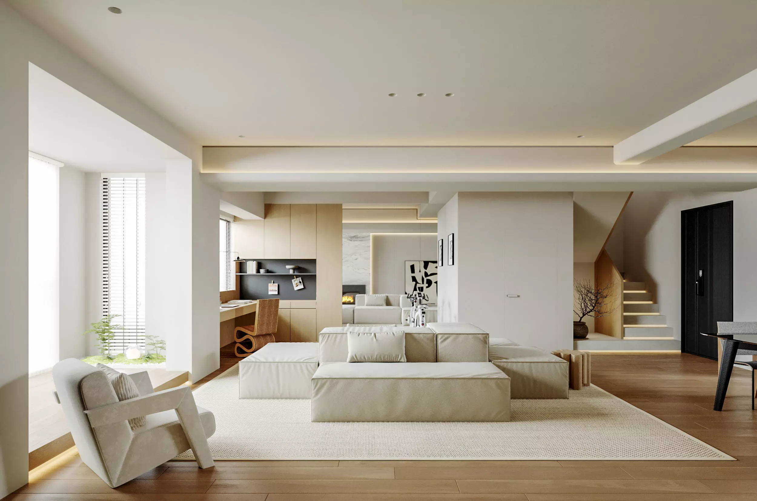 apartment interior scenes 3D model