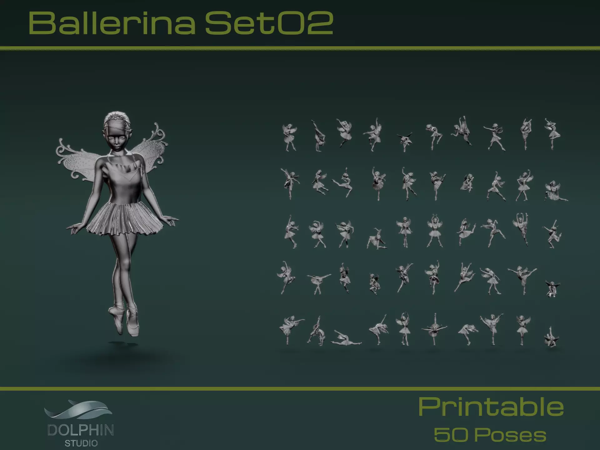 Ballerina Set02 3D model_0
