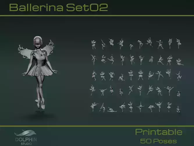Ballerina Set02 3D model
