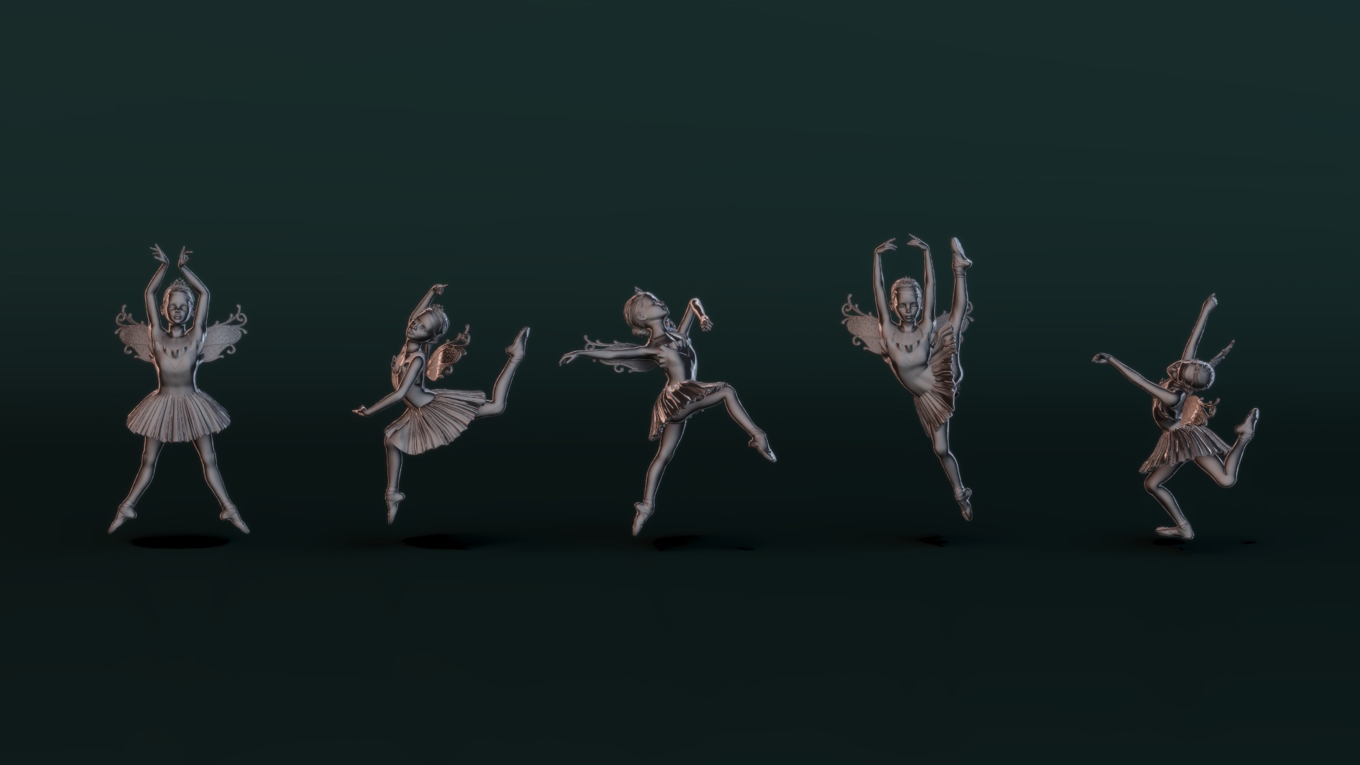 Ballerina Set02 3D model_6