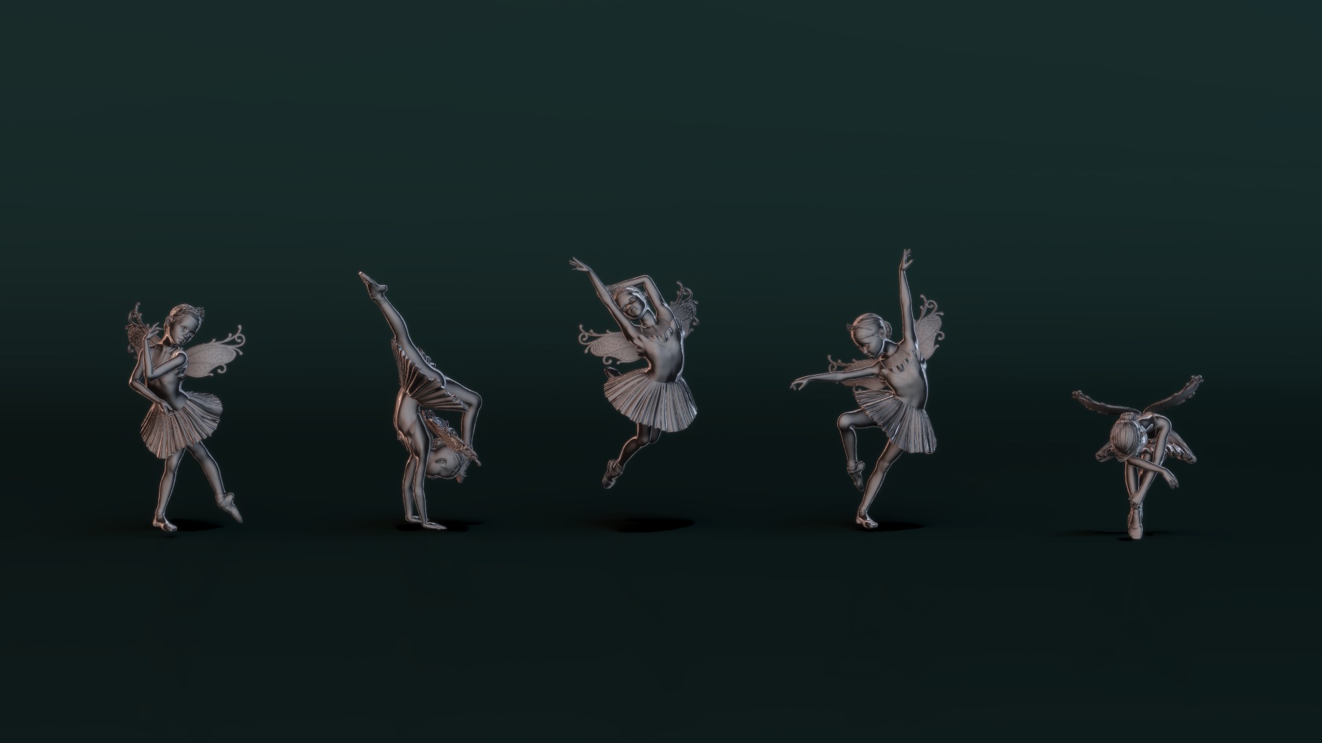 Ballerina Set02 3D model_1