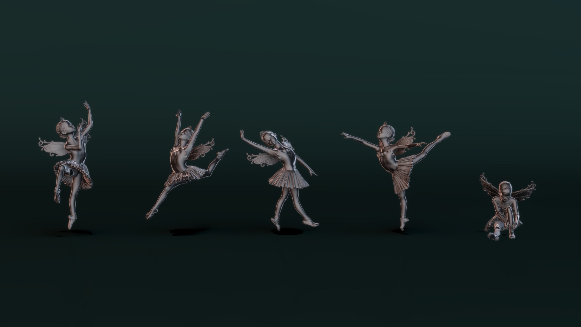 Ballerina Set02 3D model_8