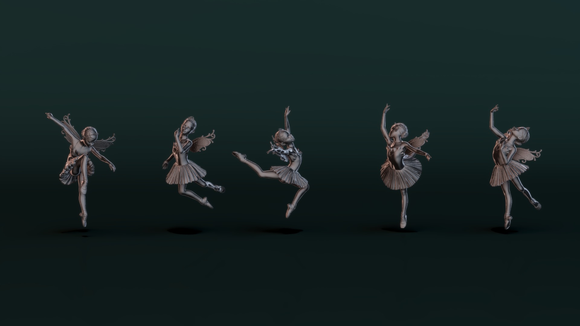 Ballerina Set02 3D model_3