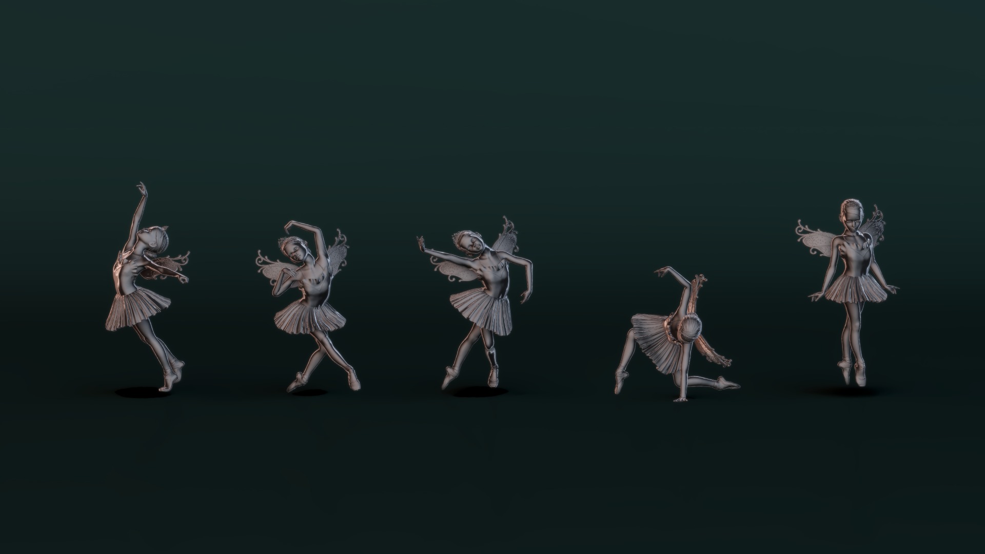 Ballerina Set02 3D model_5