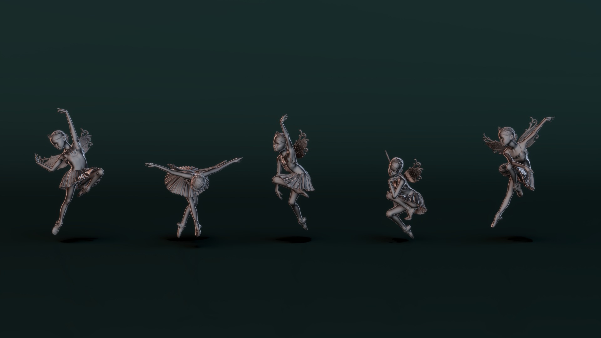 Ballerina Set02 3D model_7