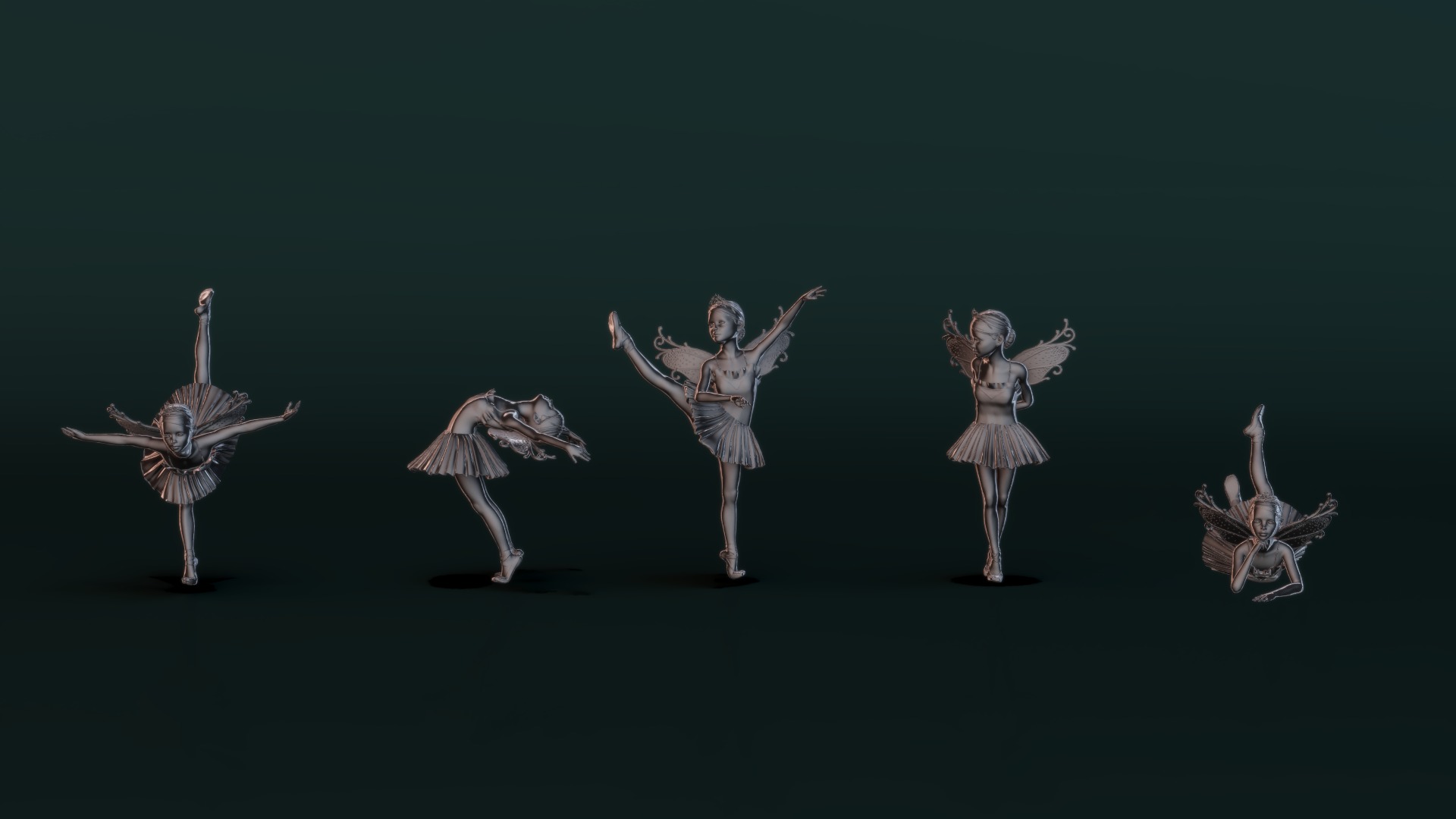 Ballerina Set02 3D model_10