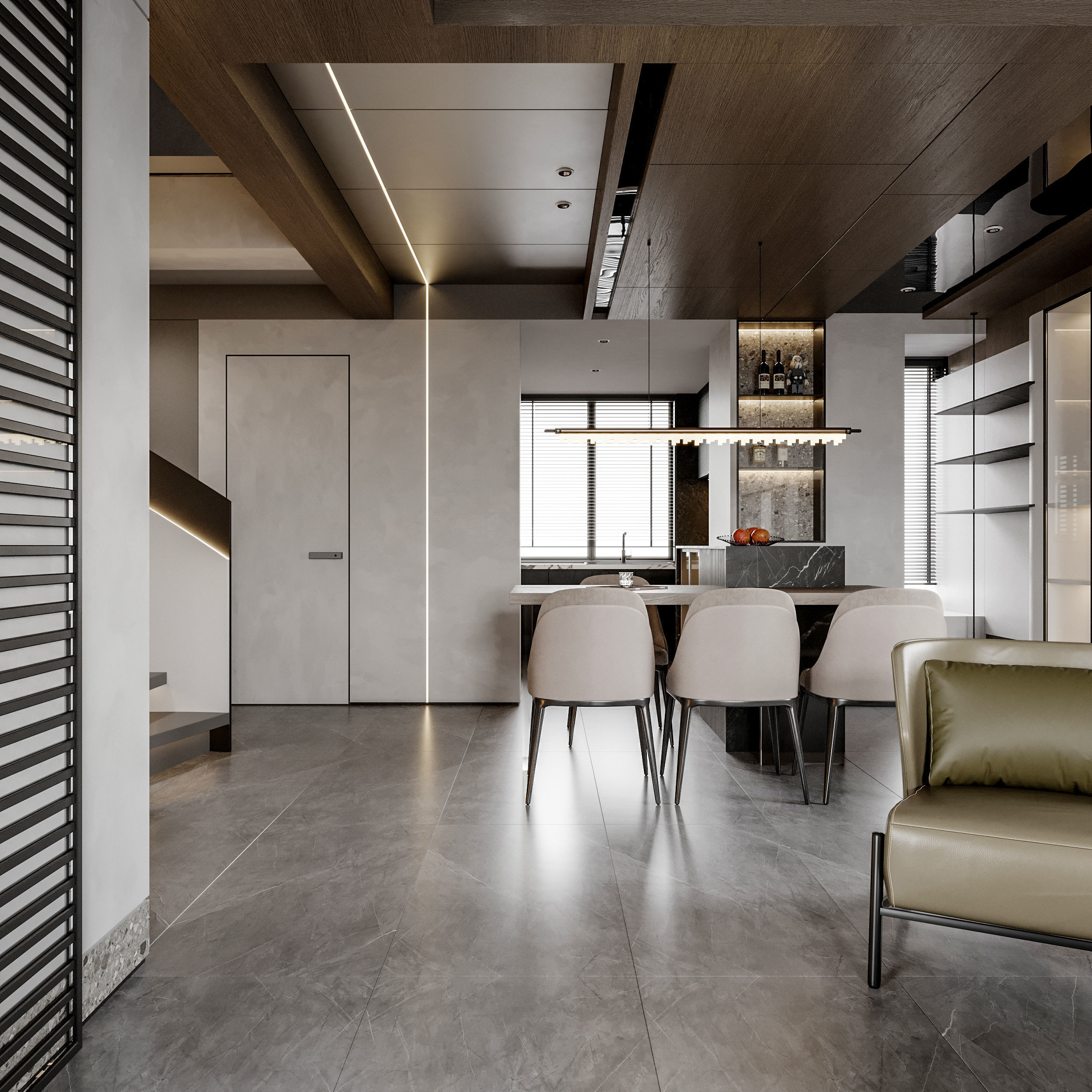 apartment interior scenes 3D model_4