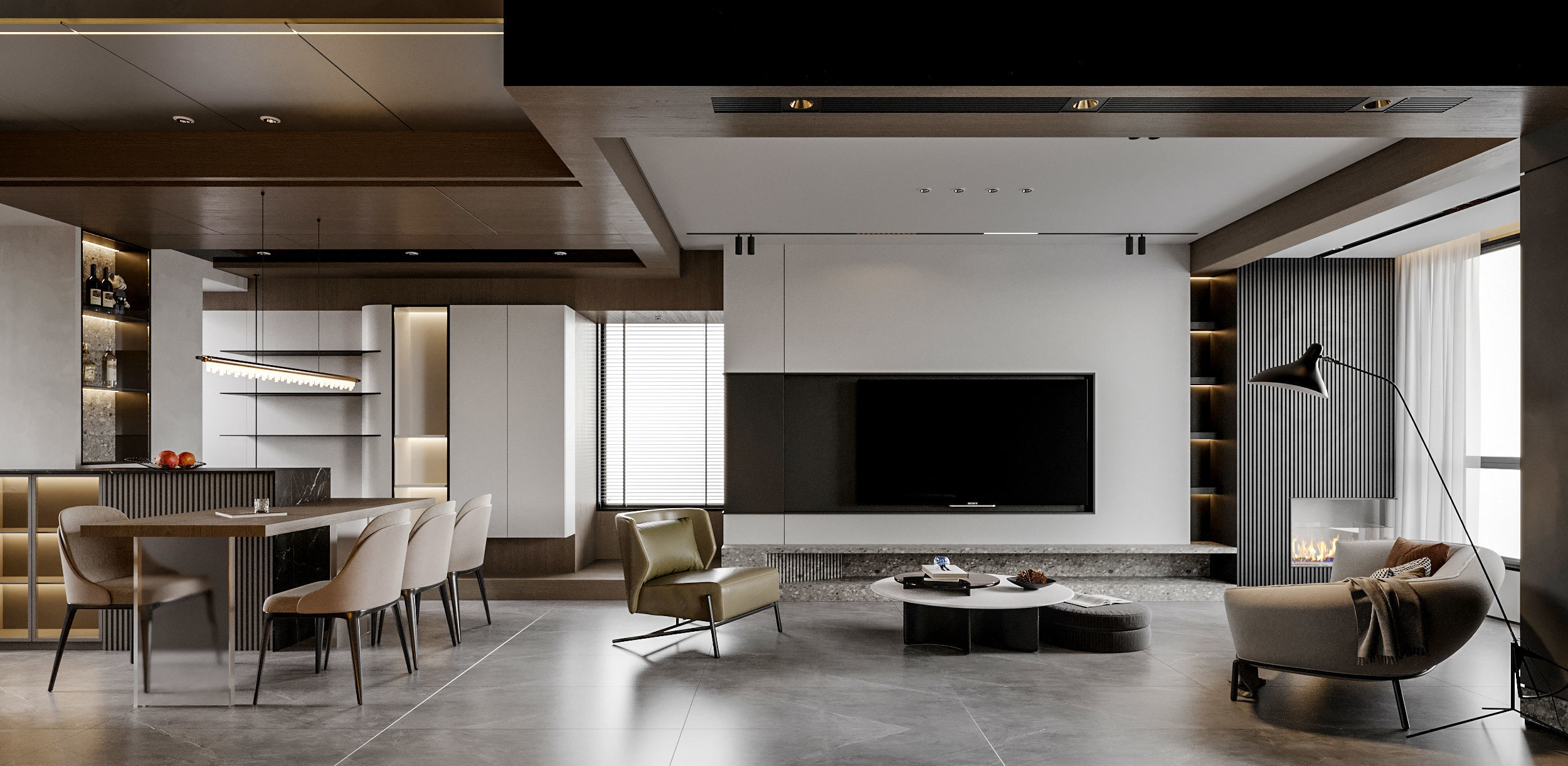 apartment interior scenes 3D model_1