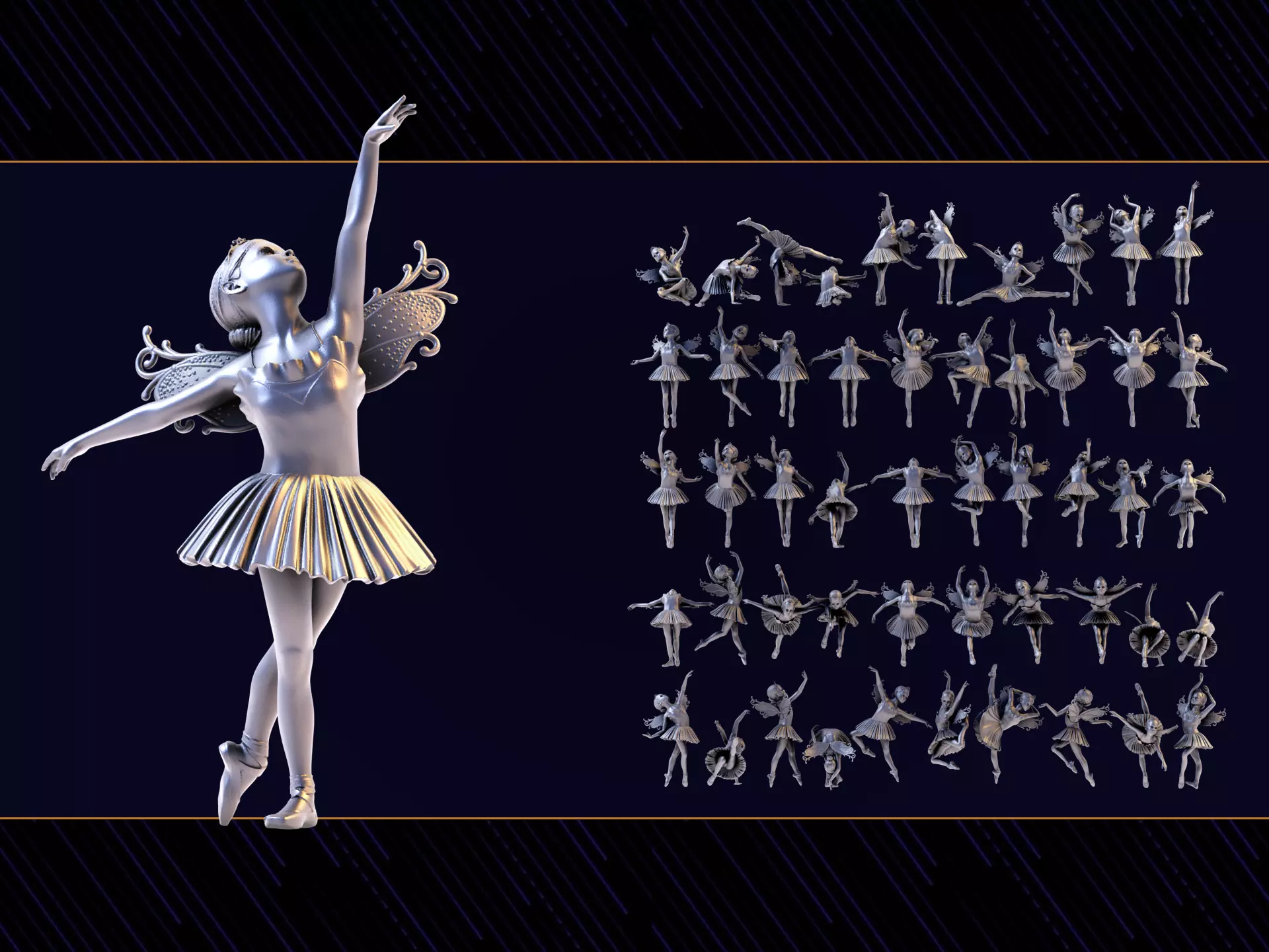Ballerina Set03 3D print model