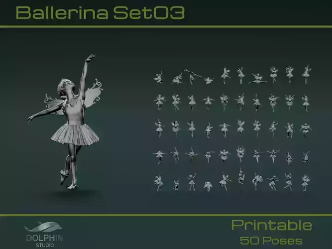Ballerina Set03 3D model