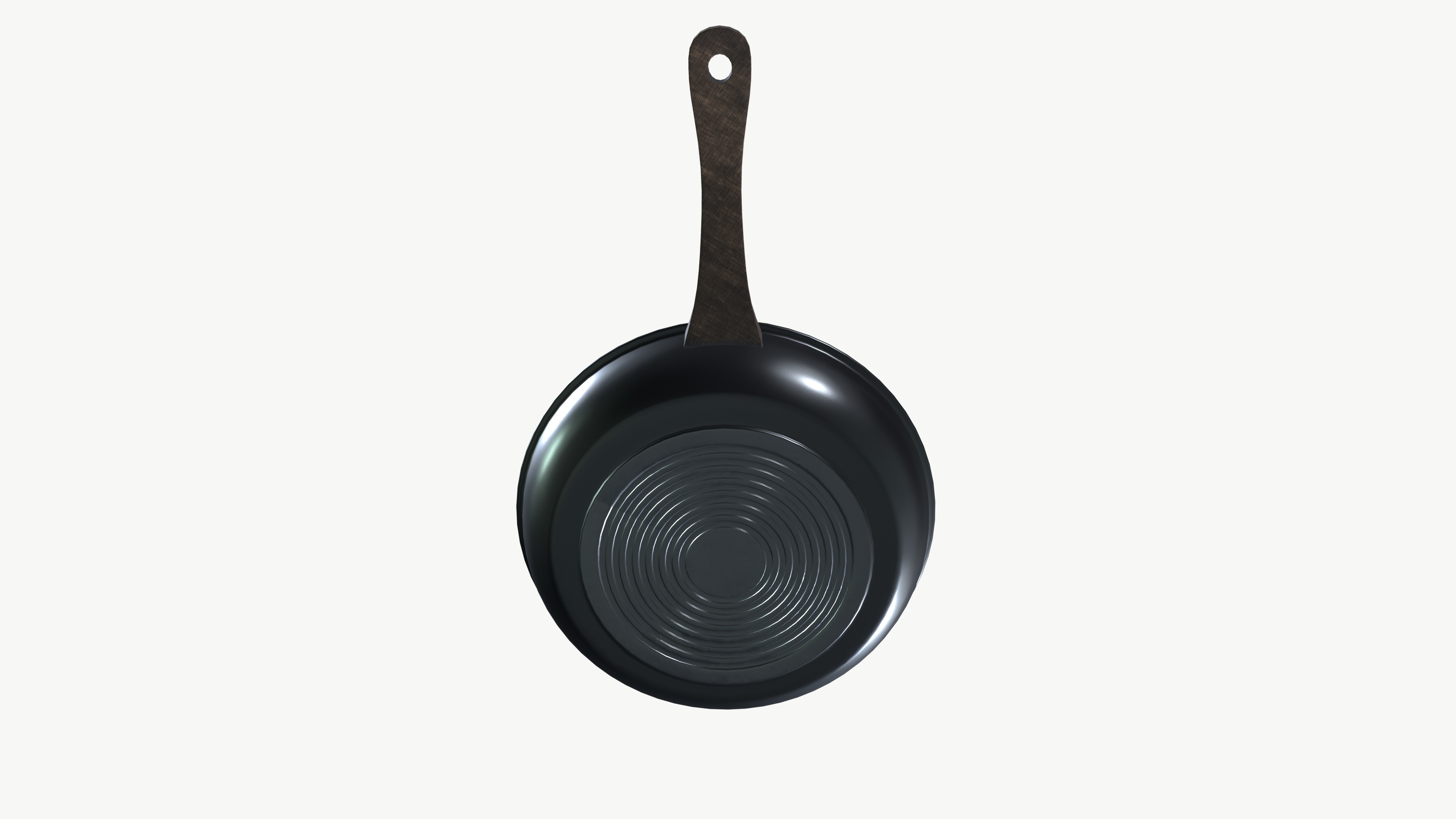 Frying Pan  Low-poly 3D model_3