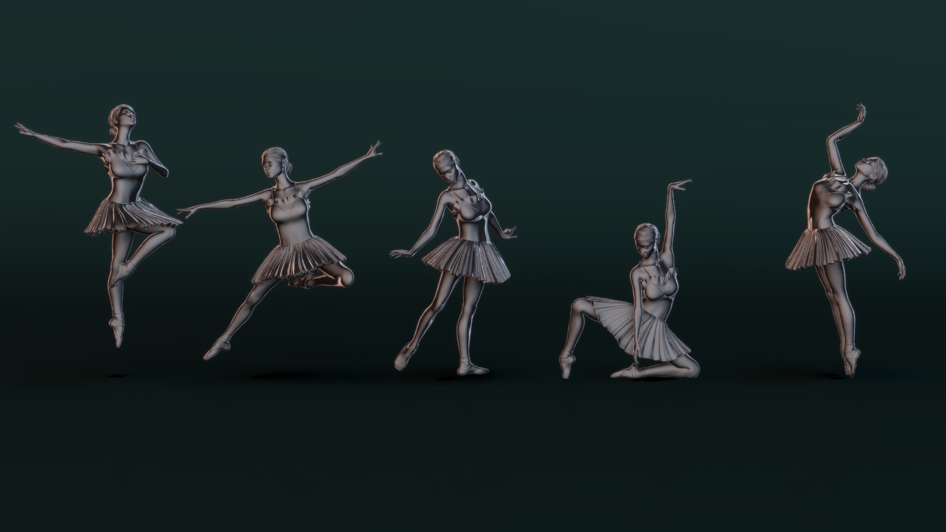 Ballerina Set04 3D model_7