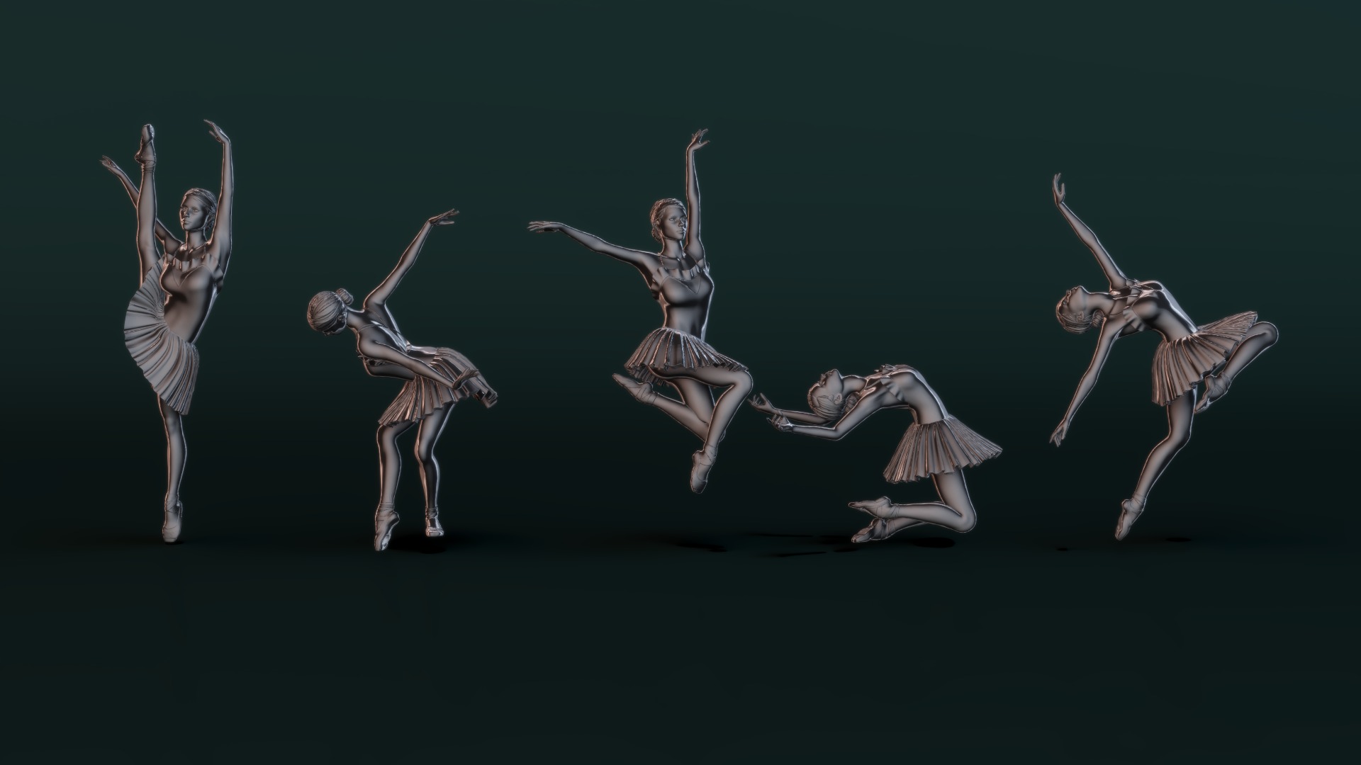 Ballerina Set04 3D model_6