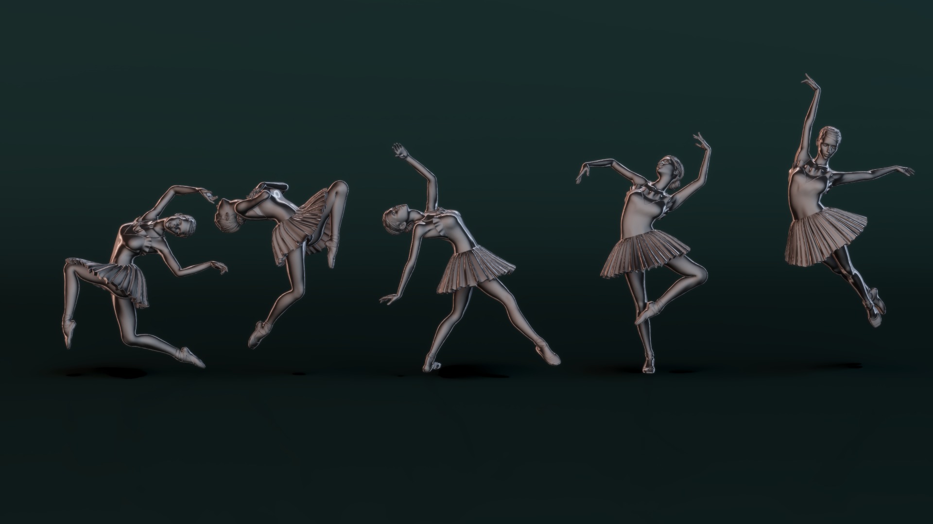 Ballerina Set04 3D model_8
