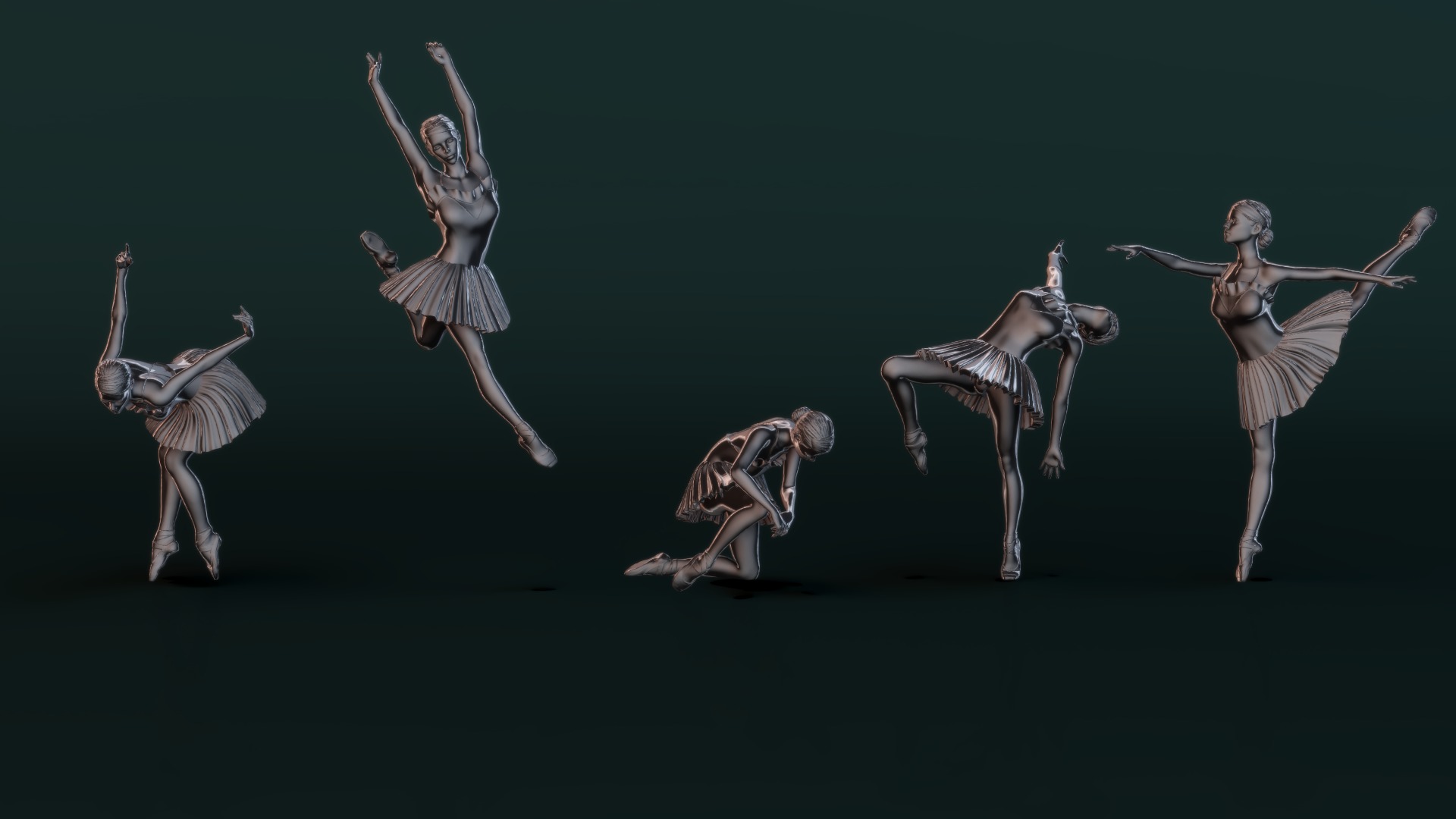 Ballerina Set04 3D model_3