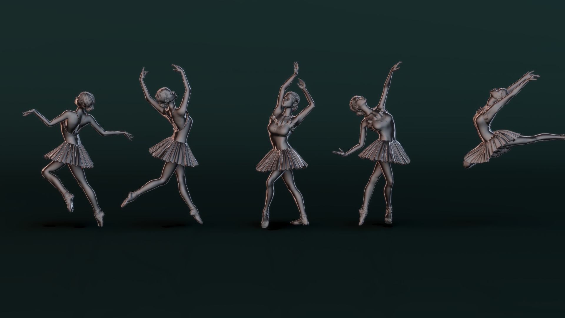 Ballerina Set04 3D model_2