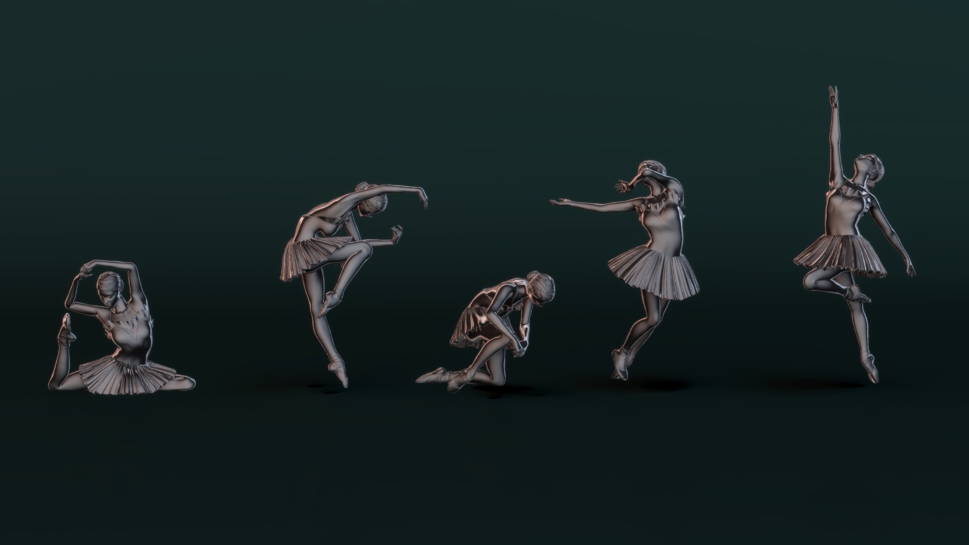 Ballerina Set04 3D model_4