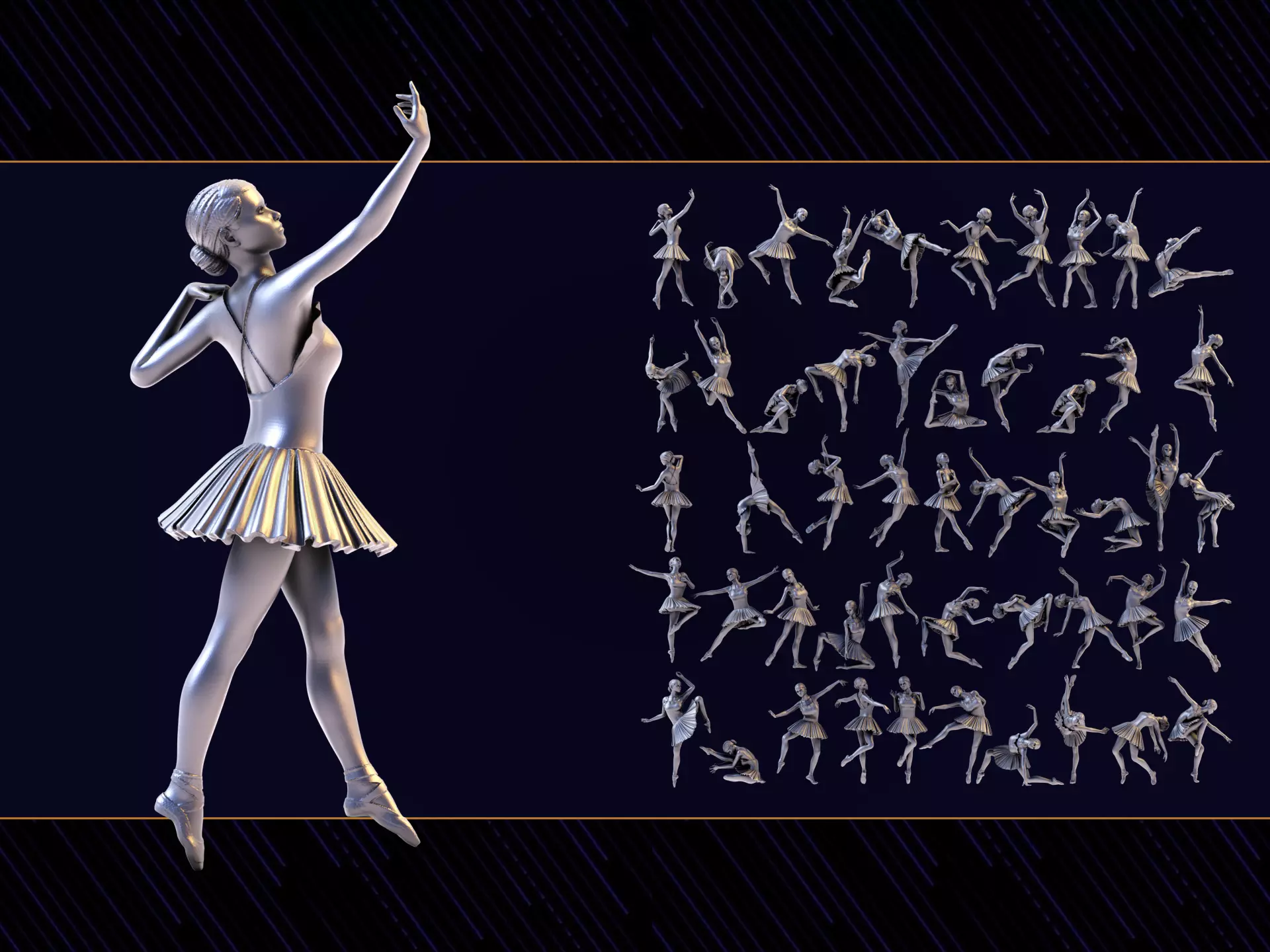 Ballerina Set04 3D print model
