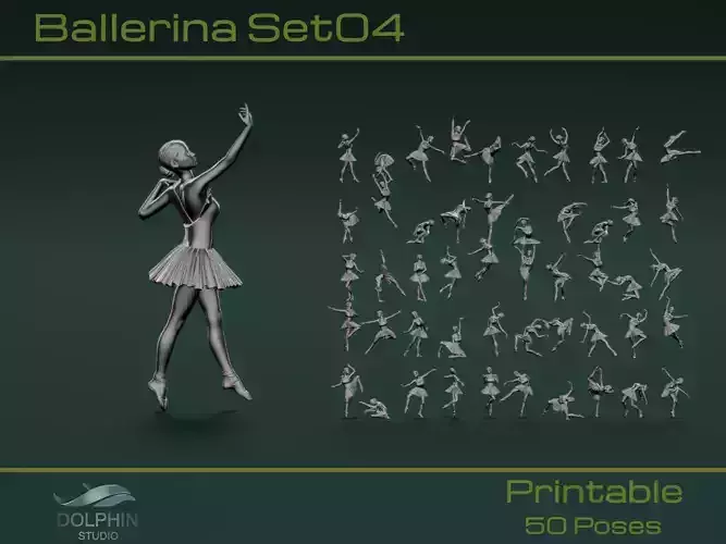 Ballerina Set04 3D model